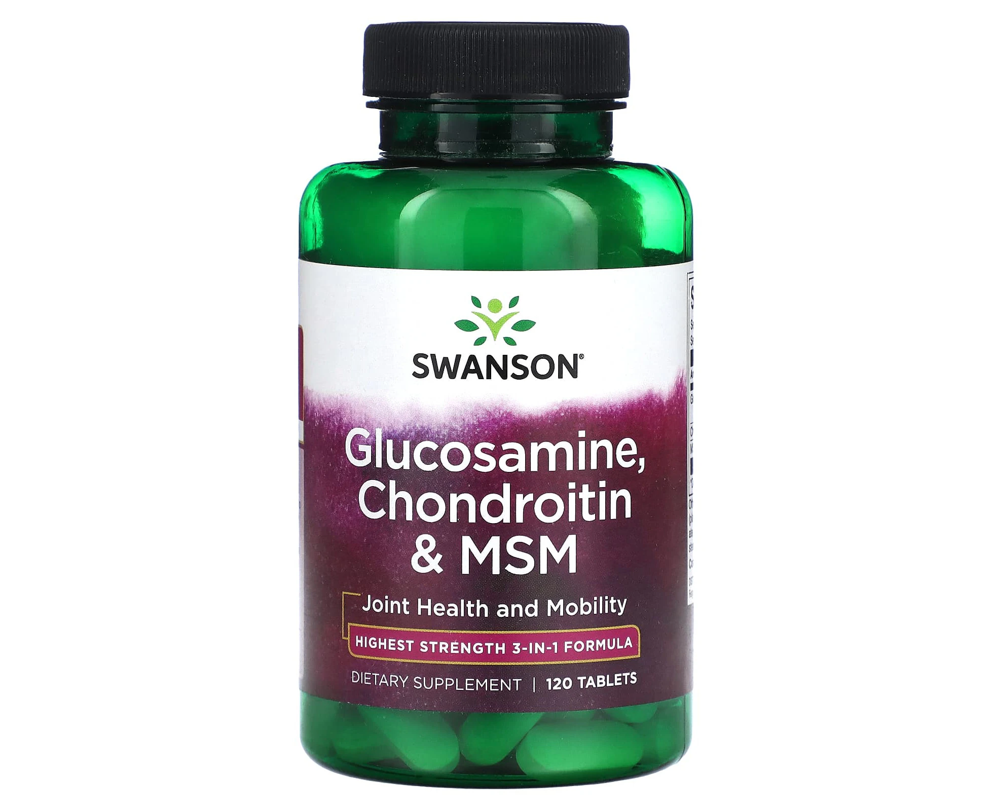 Swanson, Glucosamine, Chondroitin & MSM, 120 Tablets