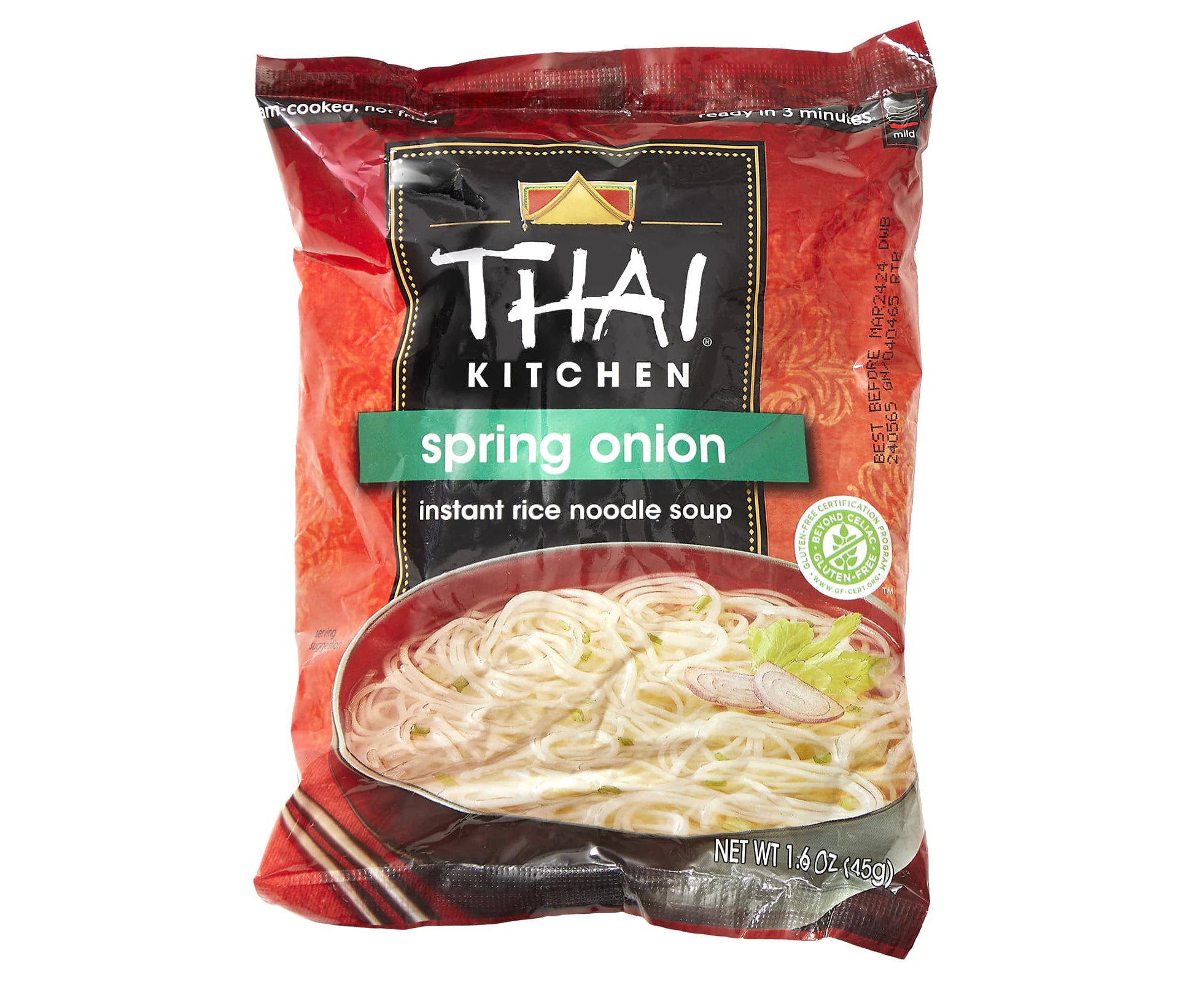 Thai Kitchen, Instant Rice Noodle Soup, Spring Onion, 1.6 oz (45 g)