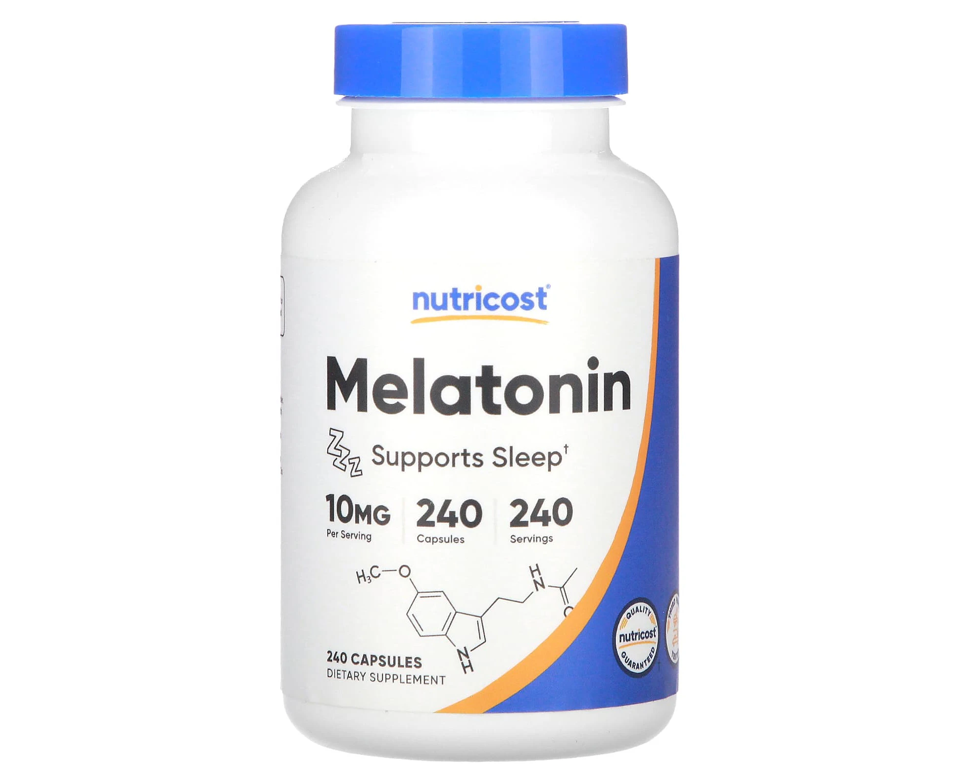 Nutricost, Melatonin, 10 mg, 240 Capsules