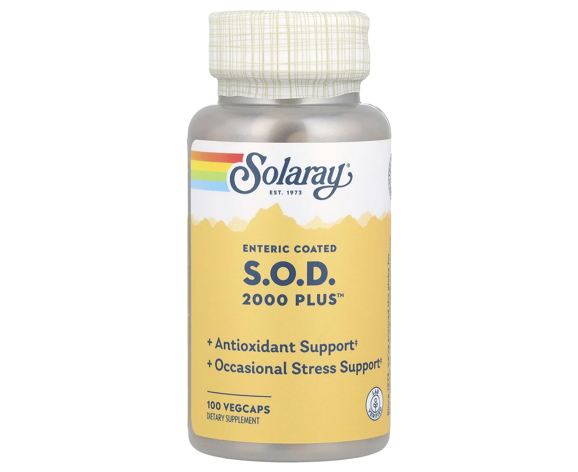 Solaray, Enteric Coated S.O.D. 2000 Plus‚Ñ¢, 100 VegCaps