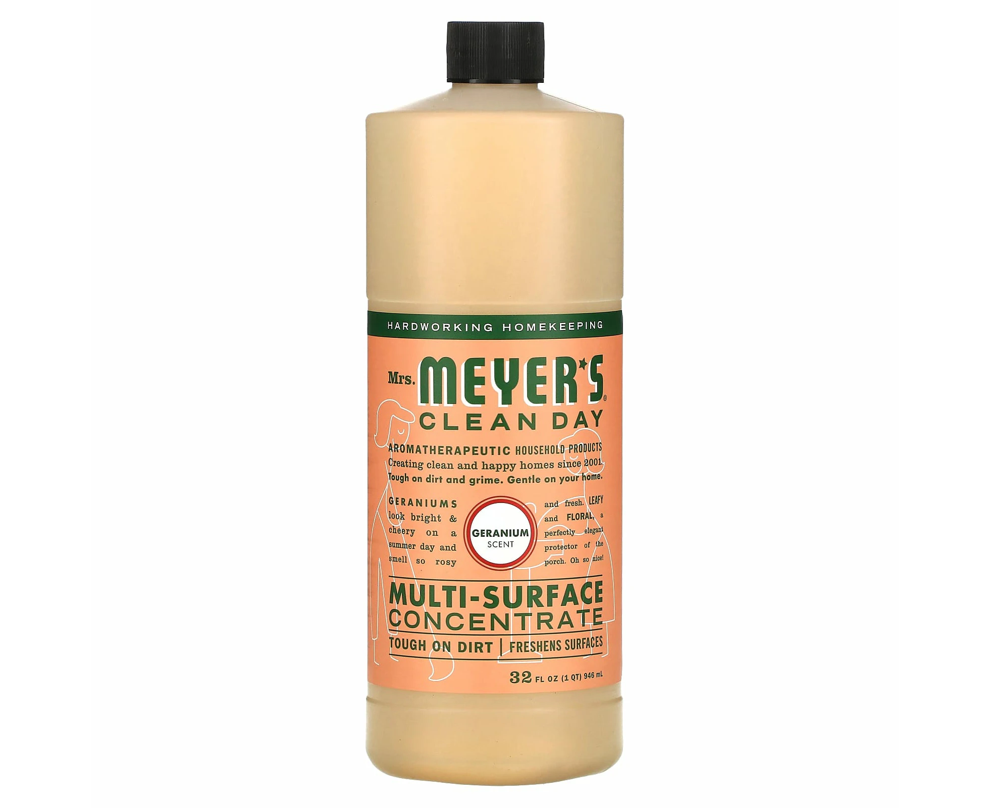 Mrs. Meyers Clean Day, Multi-Surface Concentrate, Geranium, 32 fl oz (946 ml)