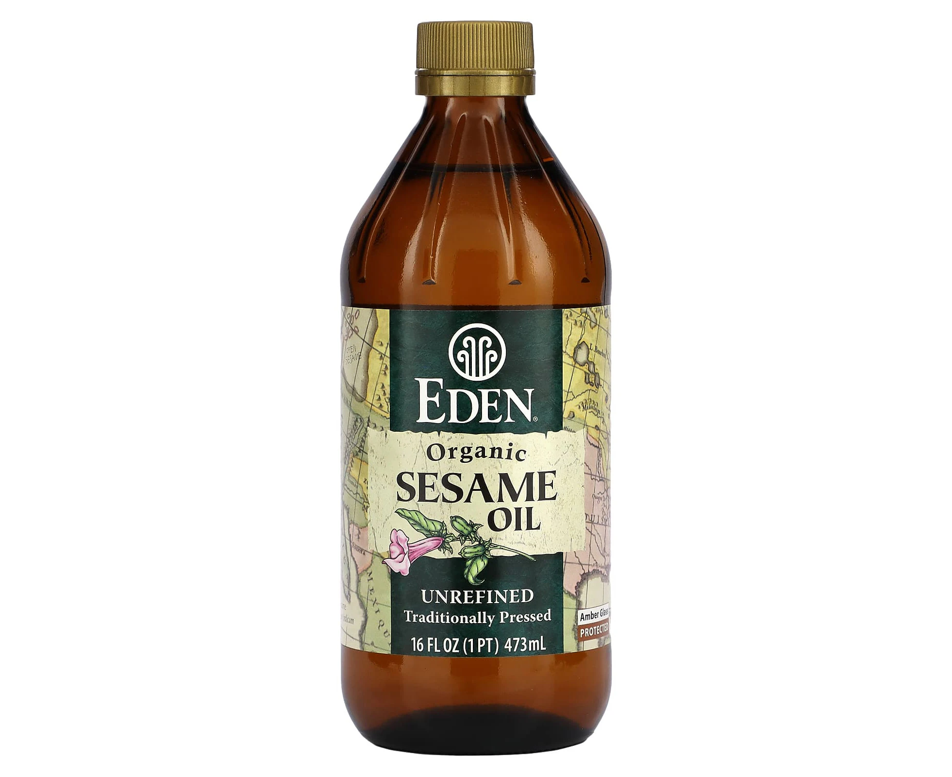 Eden Foods, Organic Sesame Oil, Unrefined, 16 fl oz (473 ml)