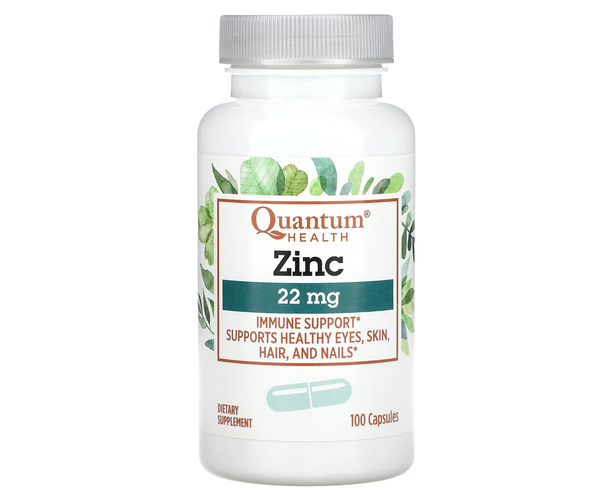 Quantum Health, Zinc, 22 mg , 100 Capsules