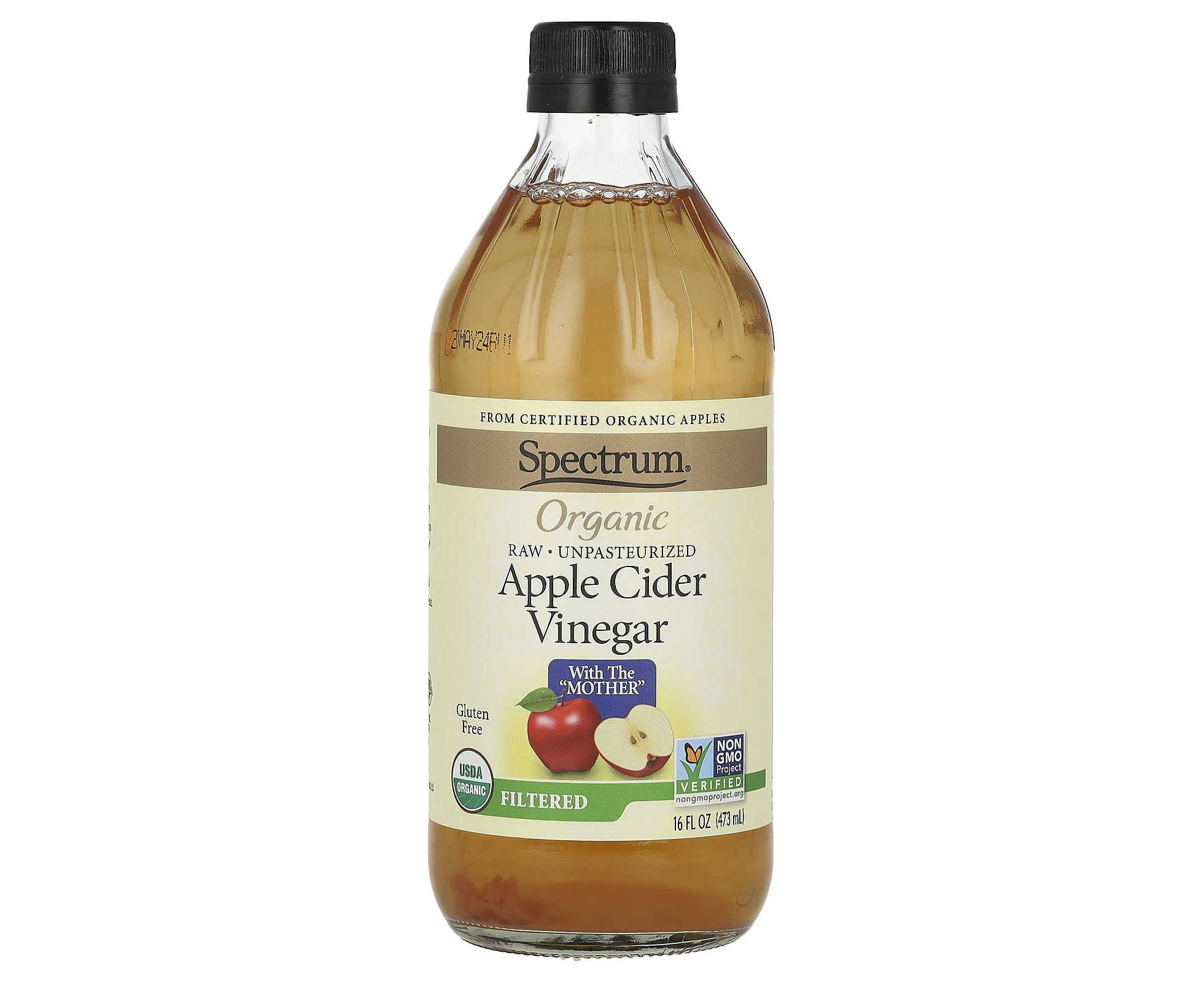 Spectrum Culinary, Organic Apple Cider Vinegar, Filtered, 16 fl oz (473 ml)