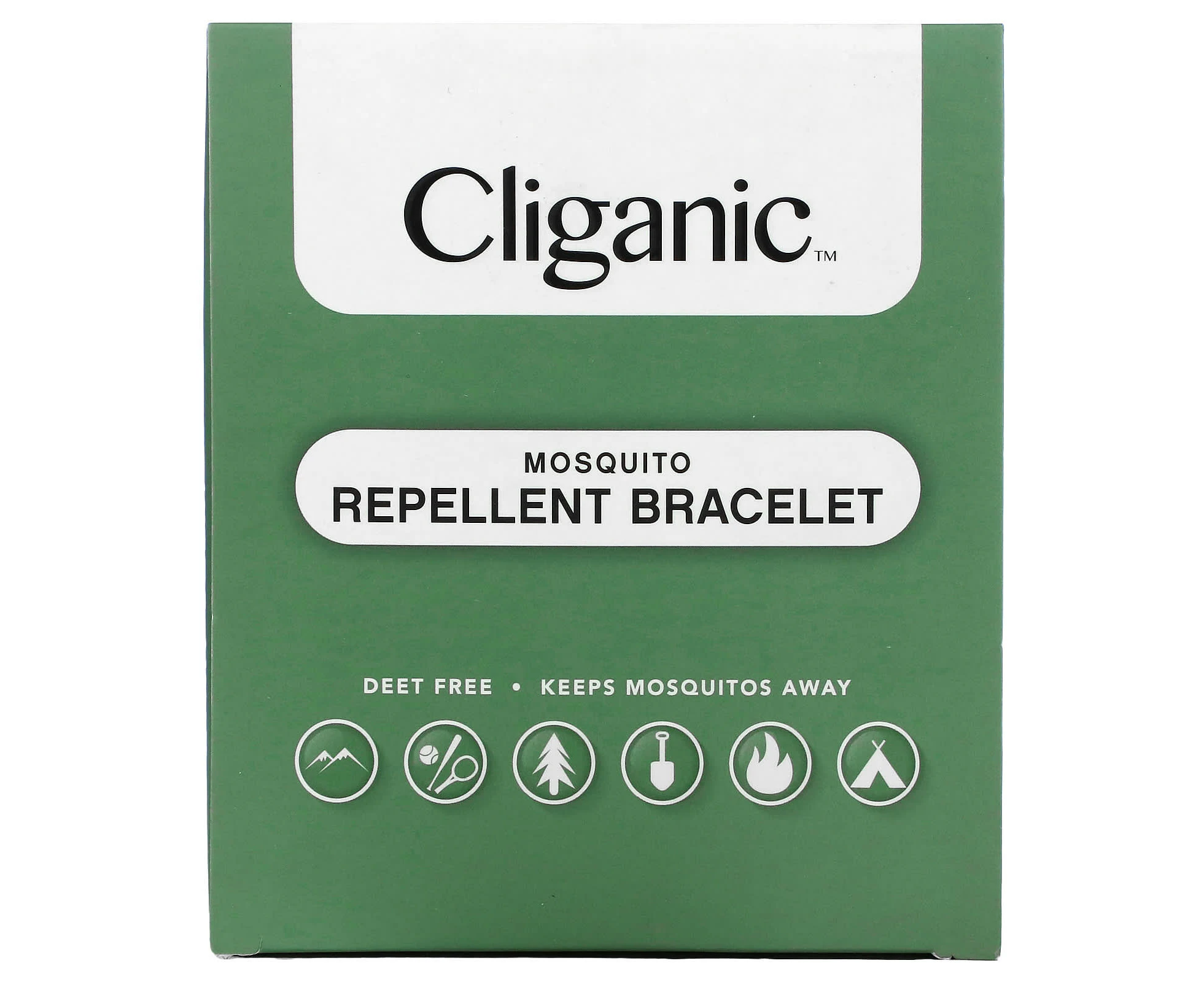 Cliganic, Mosquito Repellent Bracelet, One Size Fits All, 10 Individually Wrapped Bracelets