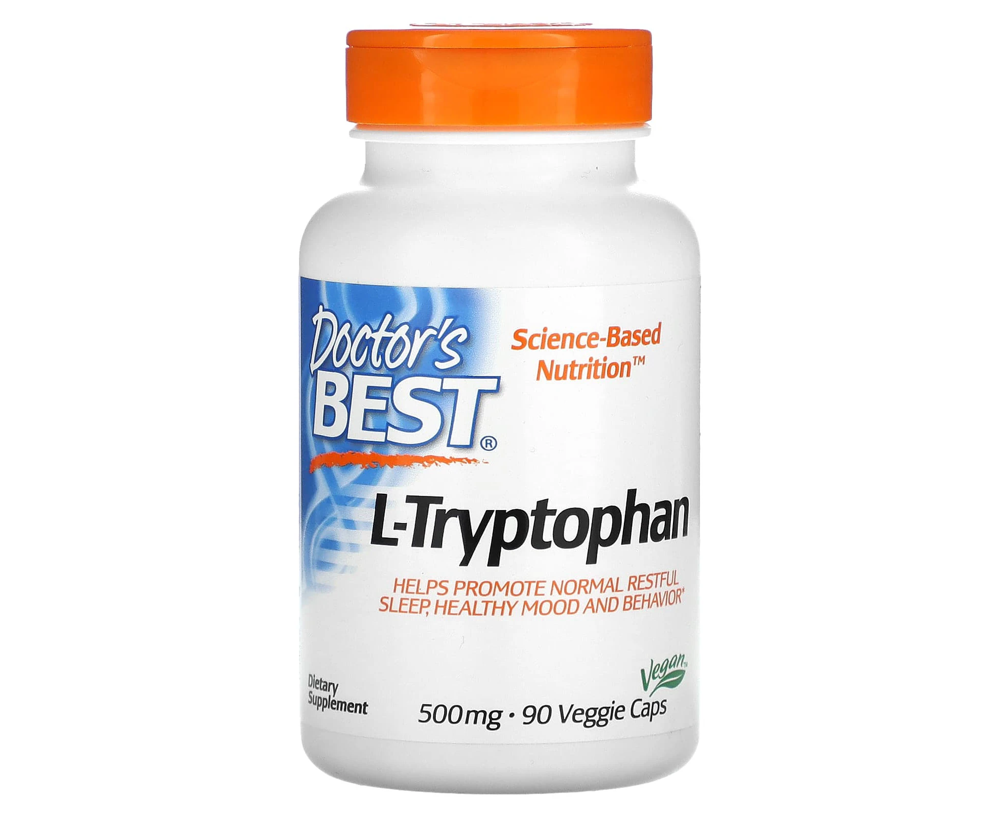 Doctor's Best, L-Tryptophan , 500 mg, 90 Veggie Caps