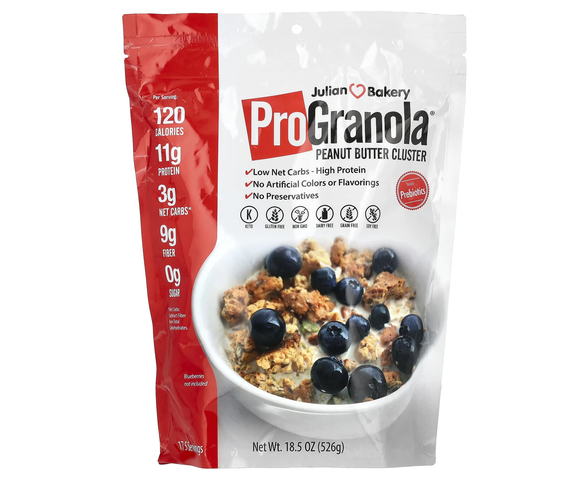 Julian Bakery, Pro Granola, Peanut Butter Cluster, 18.5 oz (526 g)