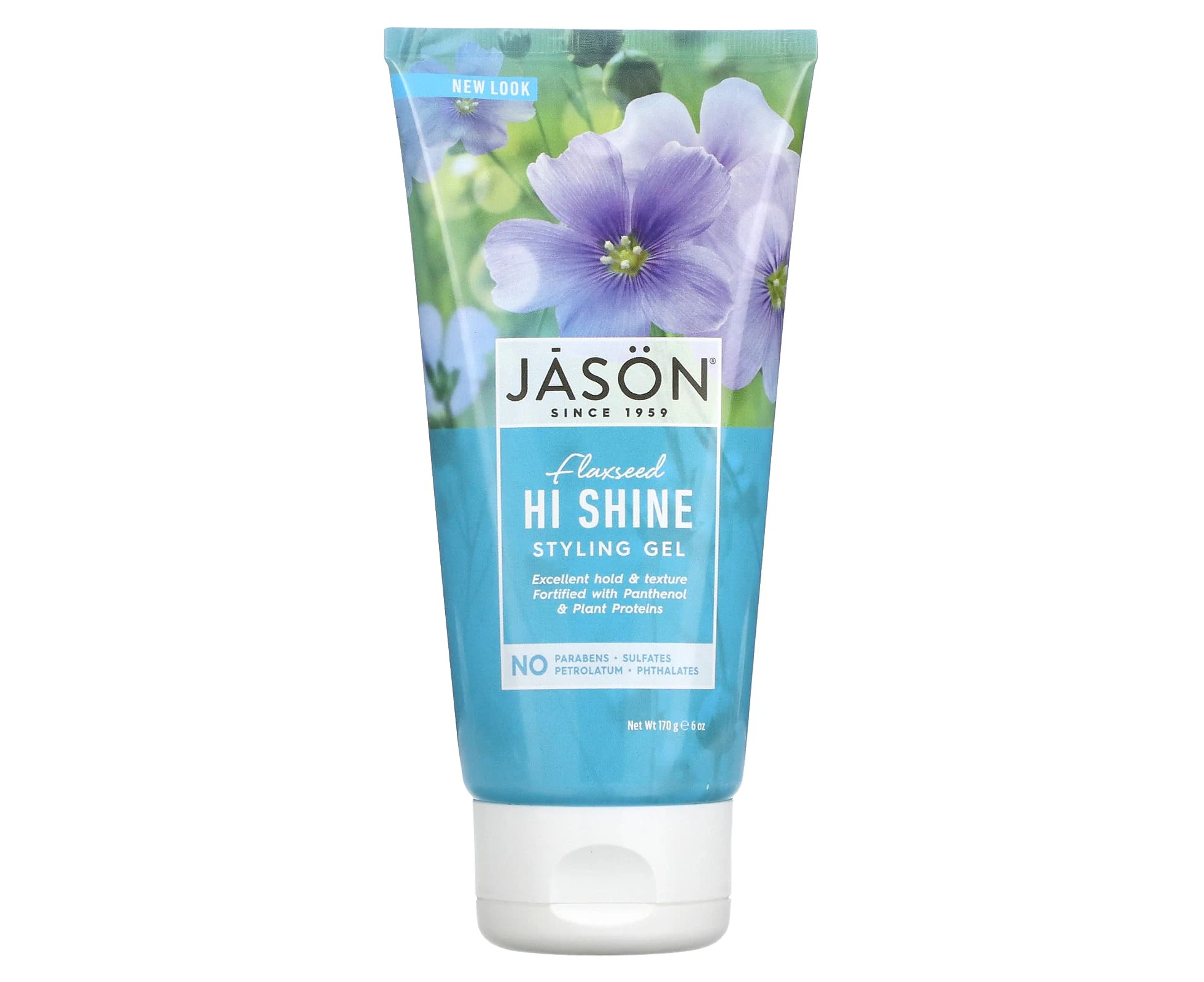 Jason Natural, Styling Gel, Flaxseed Hi Shine, 6 oz (170 g)