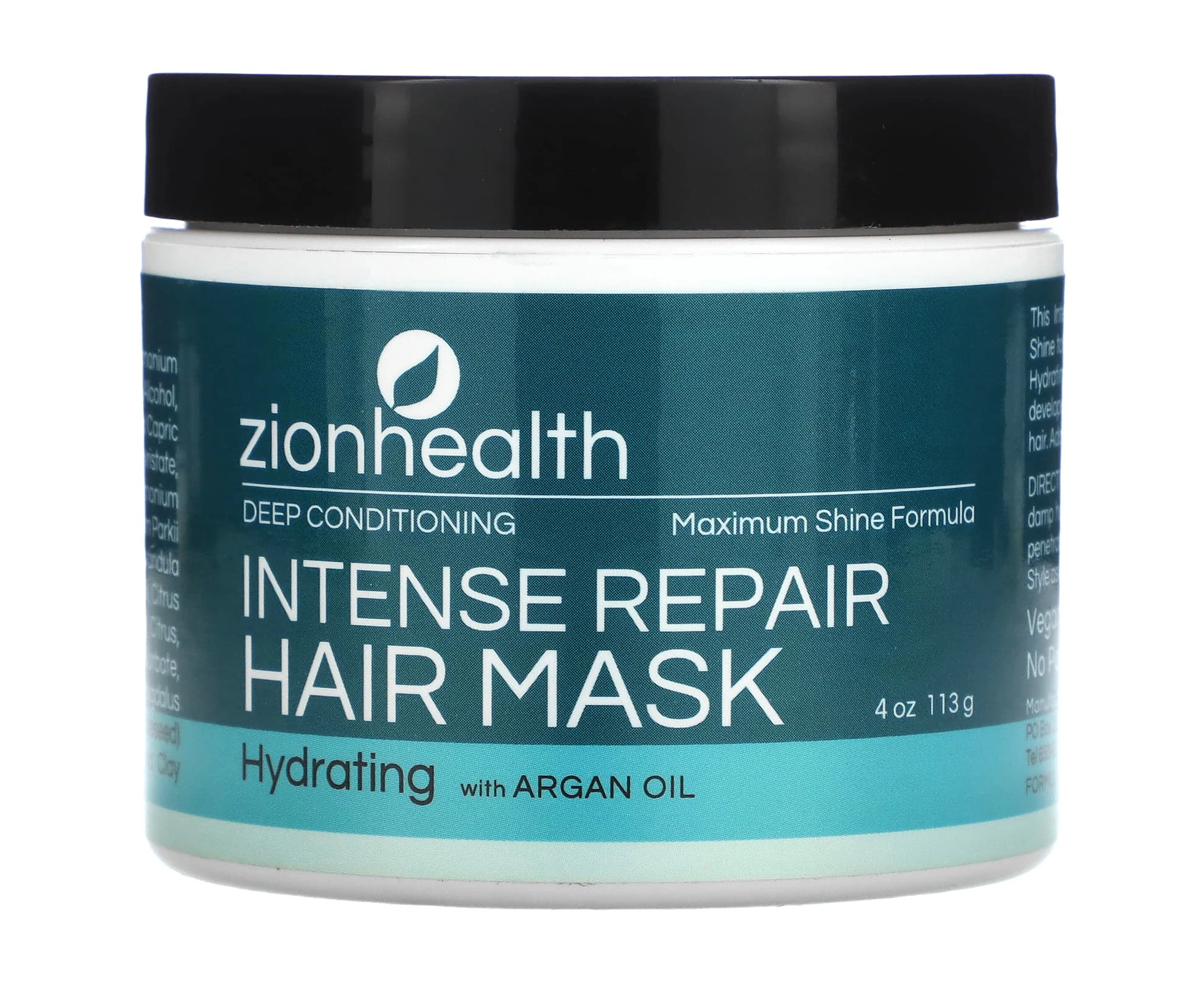 Zion Health, Intense Repair Hair Mask, 4 oz (113 g)