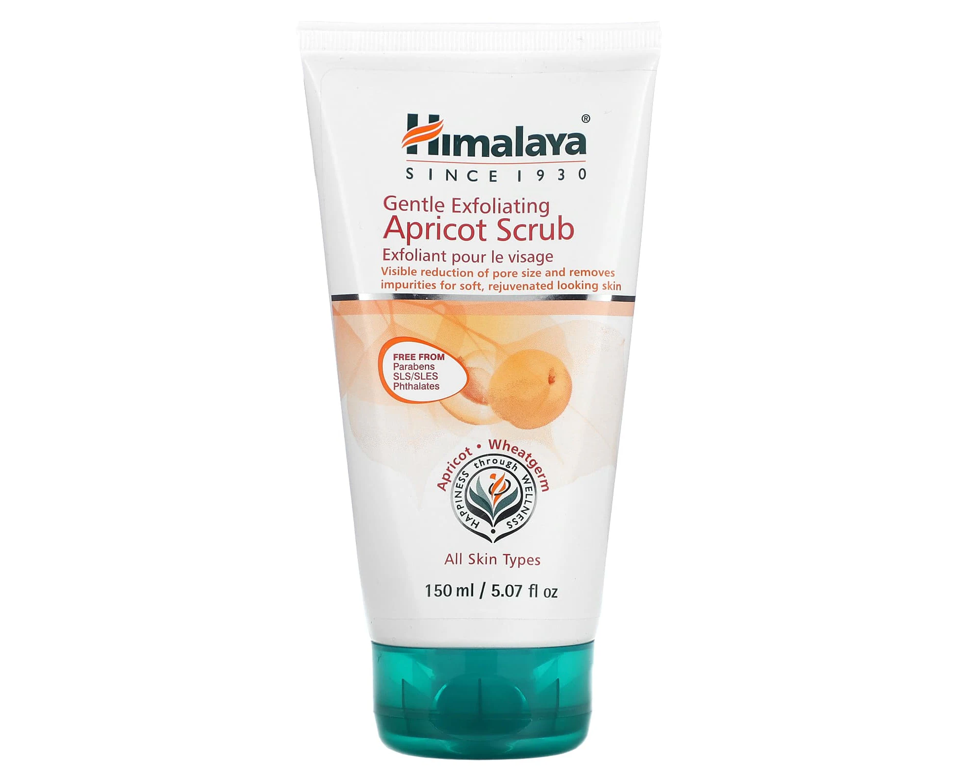 Himalaya, Gentle Exfoliating Apricot Scrub, All Skin Types, 5.07 fl oz (150 ml)