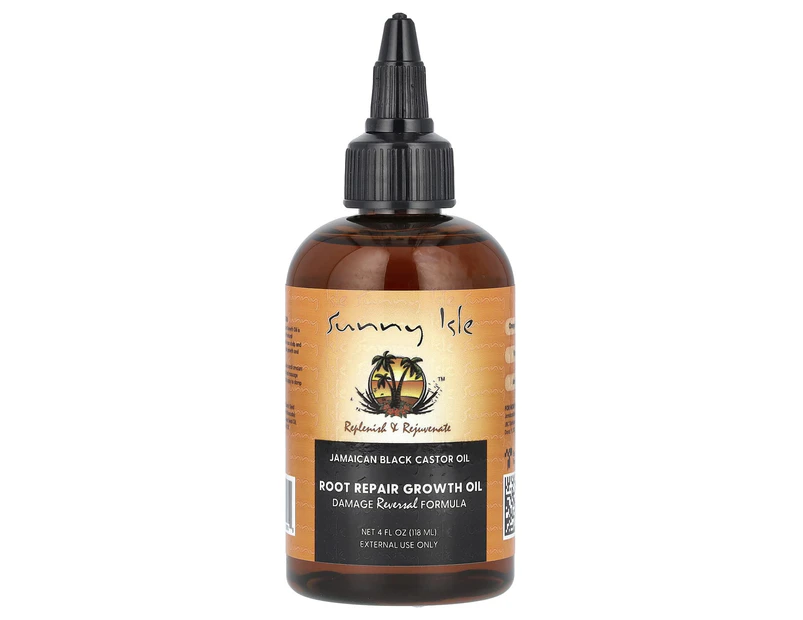 Sunny Isle, Jamaican Black Castor Oil, Root Repair Growth Oil, 4 fl oz (118 ml)