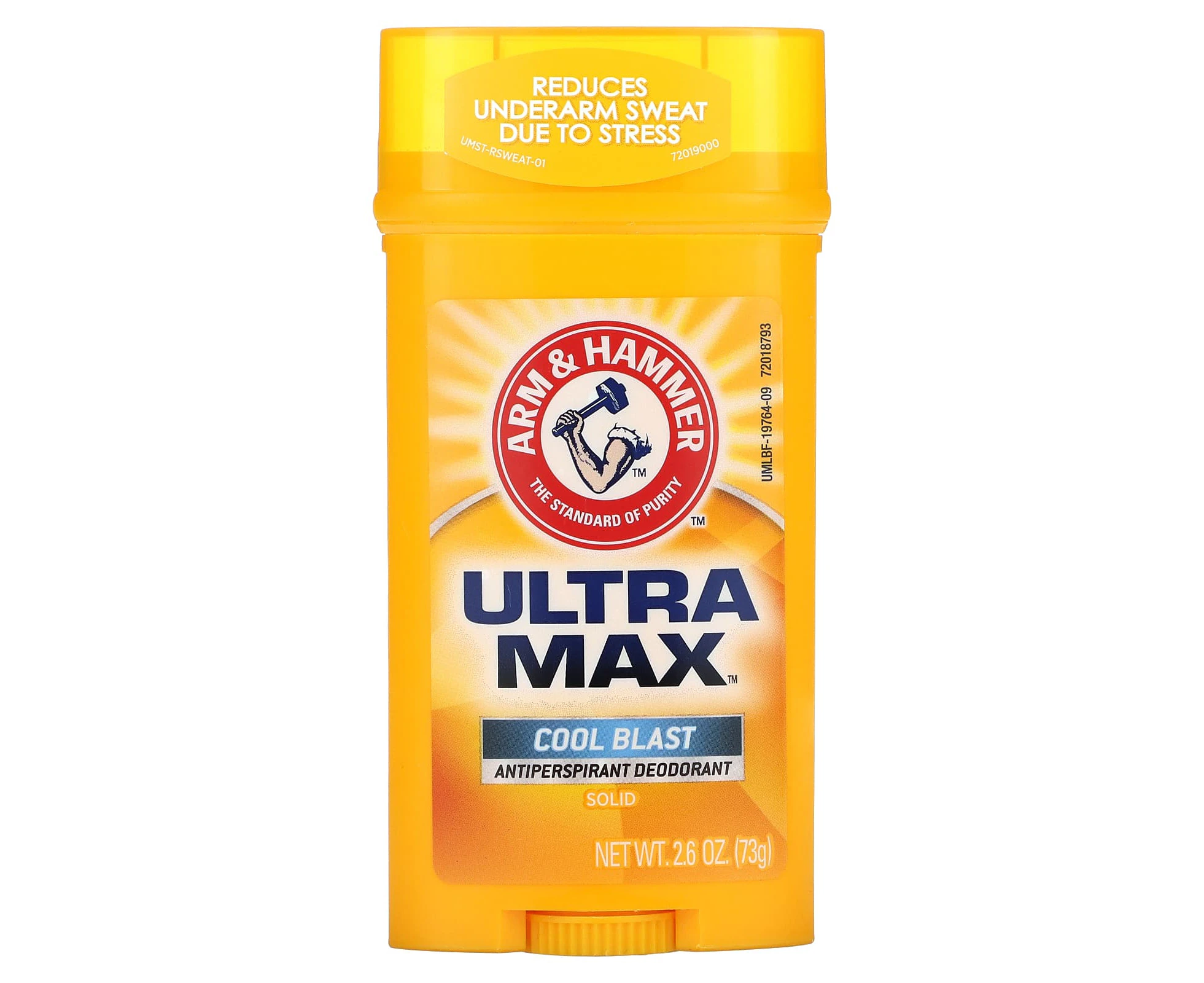 Arm & Hammer, UltraMax, Solid Antiperspirant Deodorant for Men, Cool Blast, 2.6 oz (73 g)