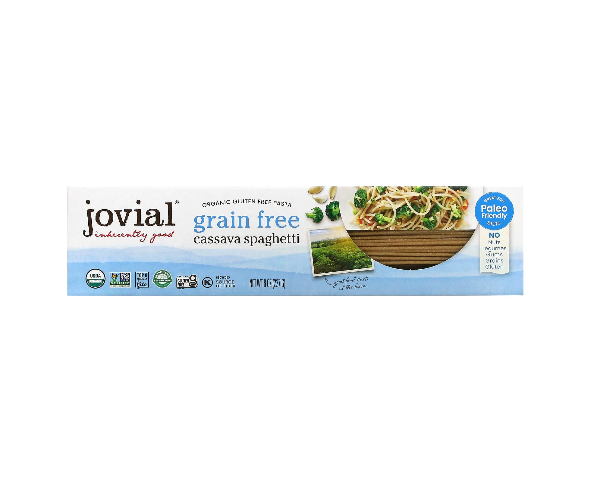 Jovial, Organic Grain Free Pasta, Cassava Spaghetti, 8 oz (227 g)