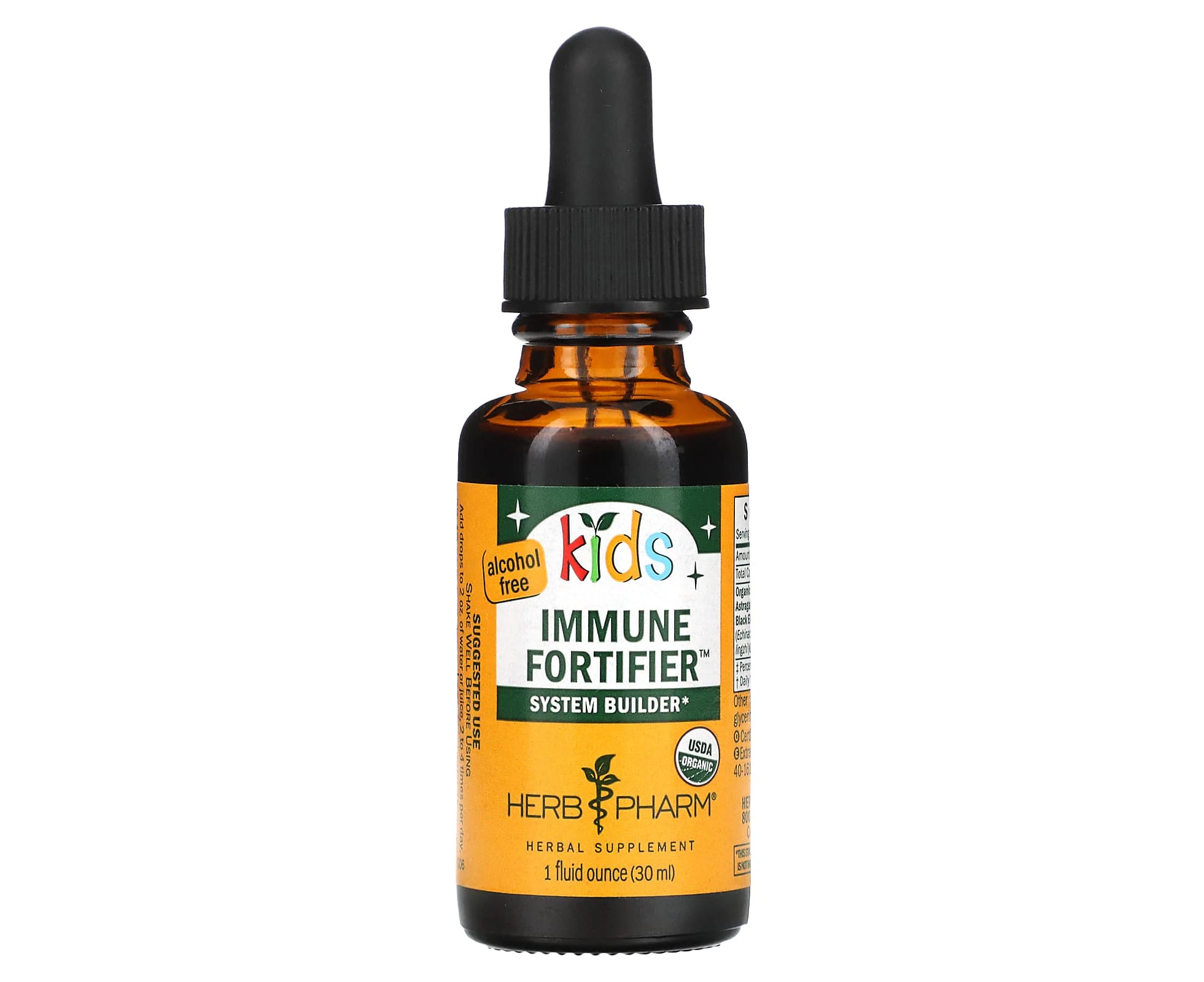 Herb Pharm, Kid's Immune Fortifier, System Builder, Alcohol Free, 1 fl oz (30 ml)