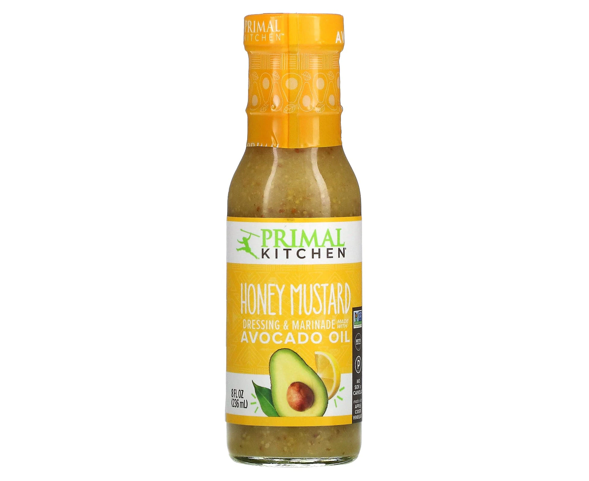 Primal Kitchen, Dressing & Marinade Made with Avocado Oil, Honey Mustard, 8 fl oz (236 ml)