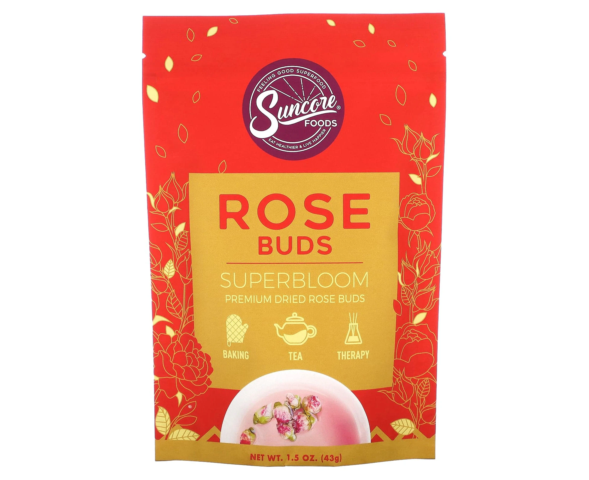 Suncore Foods, Rose Buds, 1.5 oz (43 g)