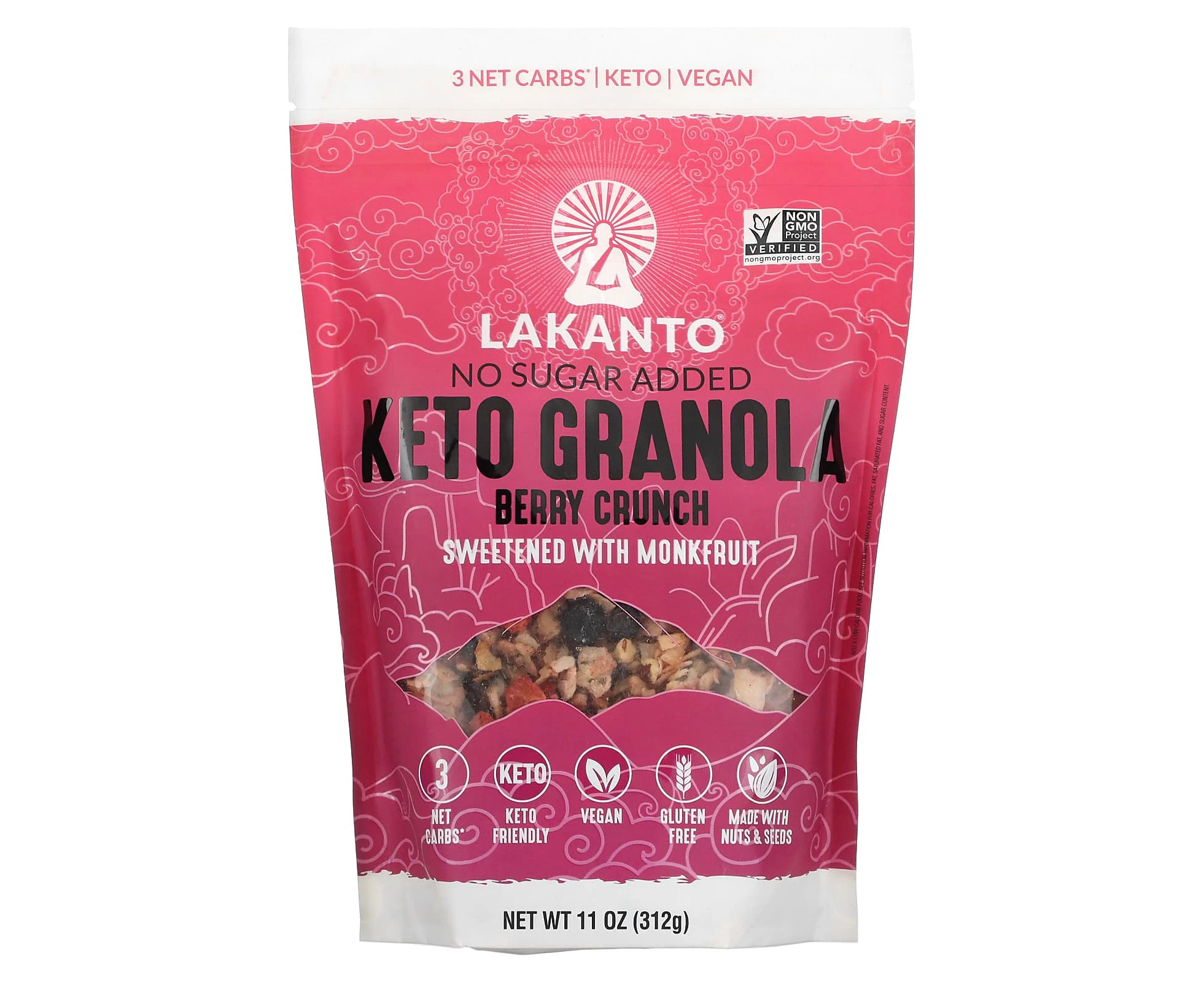 Lakanto, Keto Granola, Berry Crunch, 11 oz (312 g)