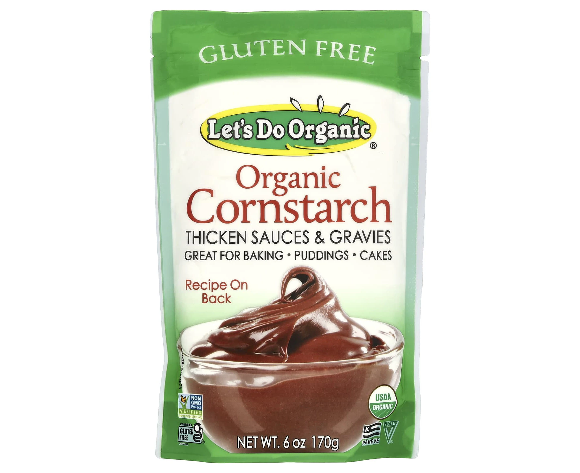 Edward & Sons, Let's Do Organic, Organic Cornstarch, Gluten Free, 6 oz (170 g)