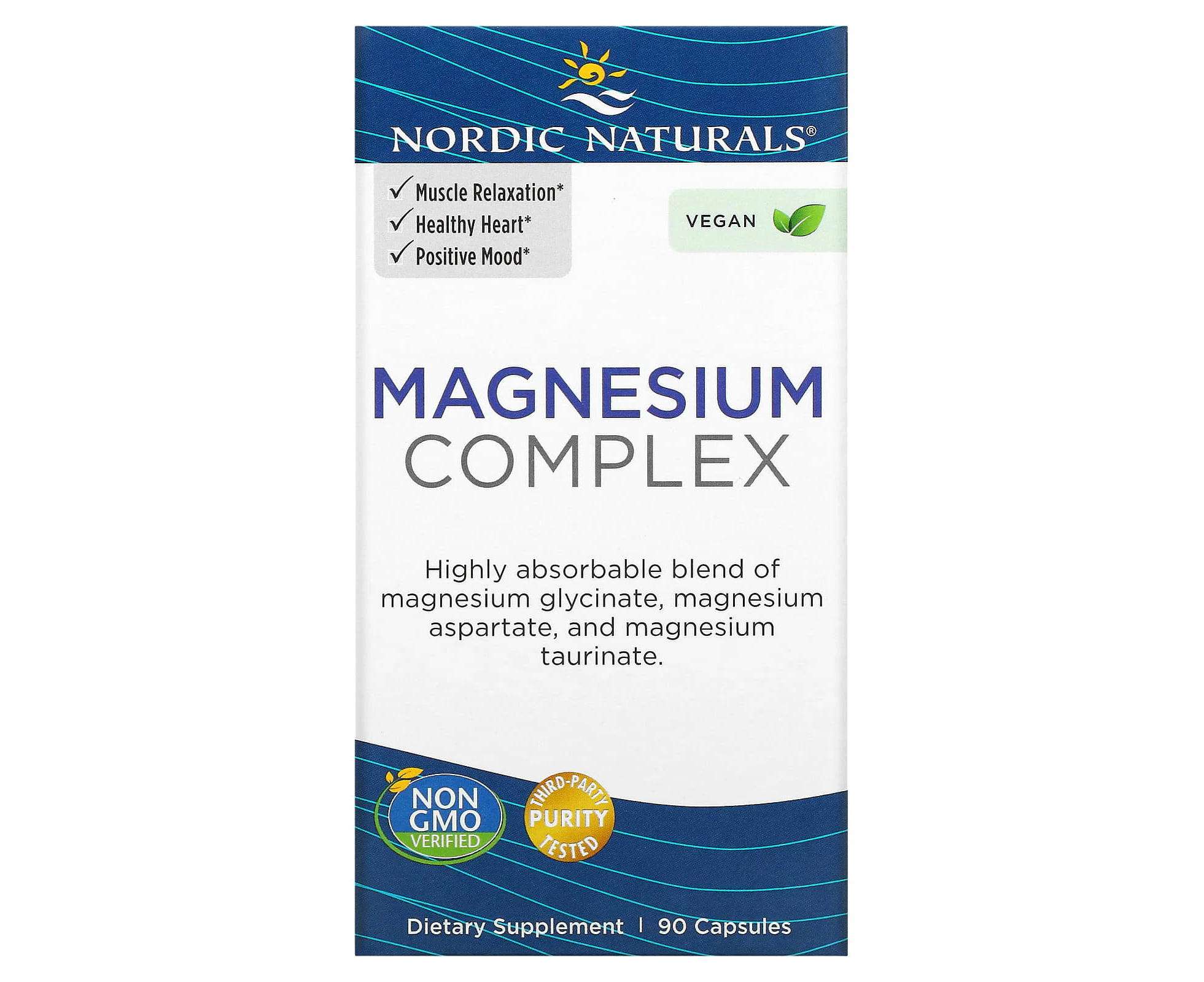 Nordic Naturals, Magnesium Complex, 90 Capsules