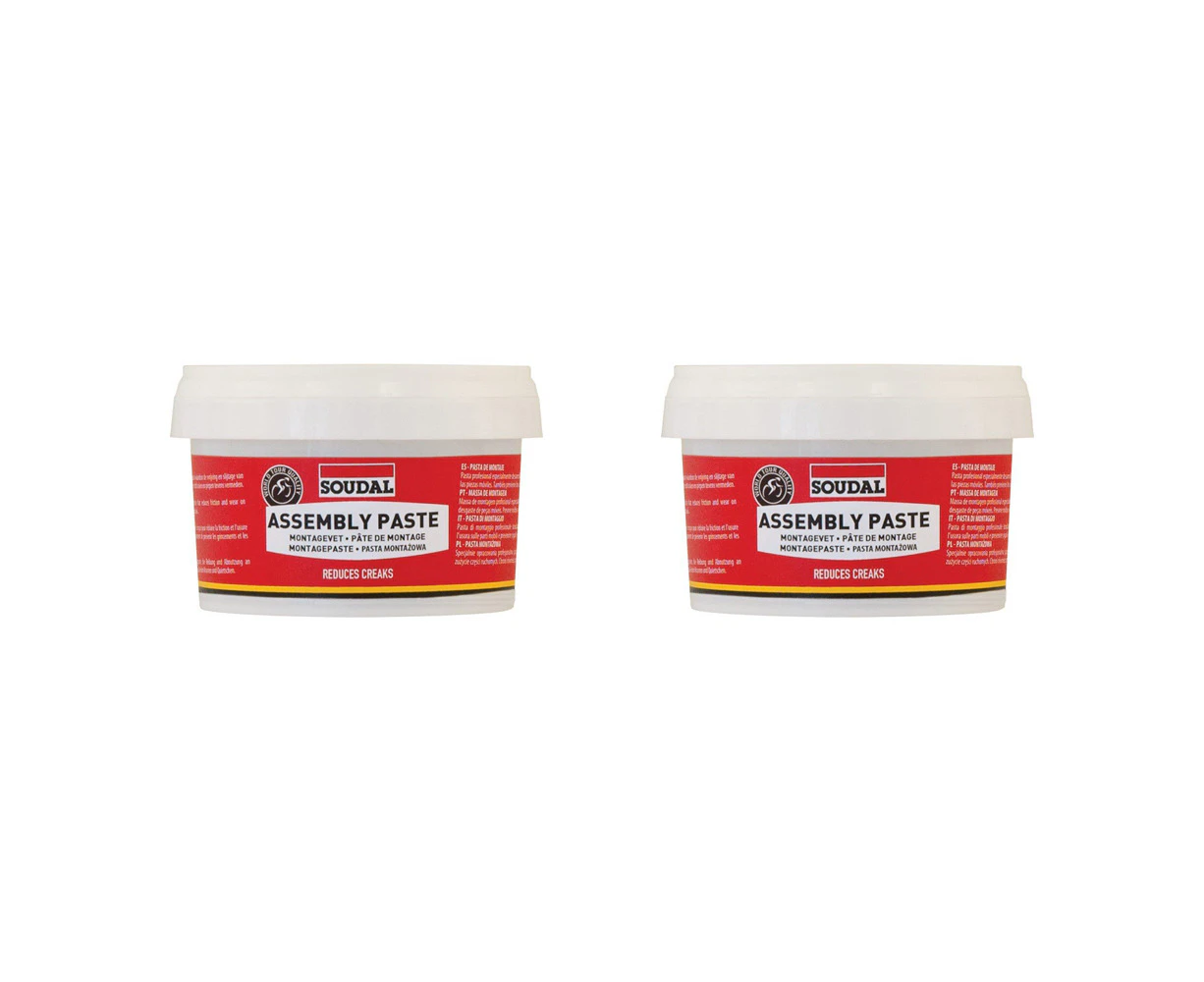 2x Soudal Bike/Bicycle Moving Parts Assembly Paste Cycling Maintenance 200ml