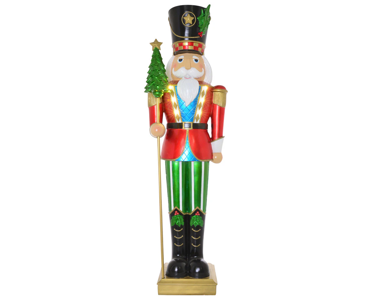 Gibson Gifts Lustre Polyresin LED Nutcracker Large Home Display Decor 92x26cm