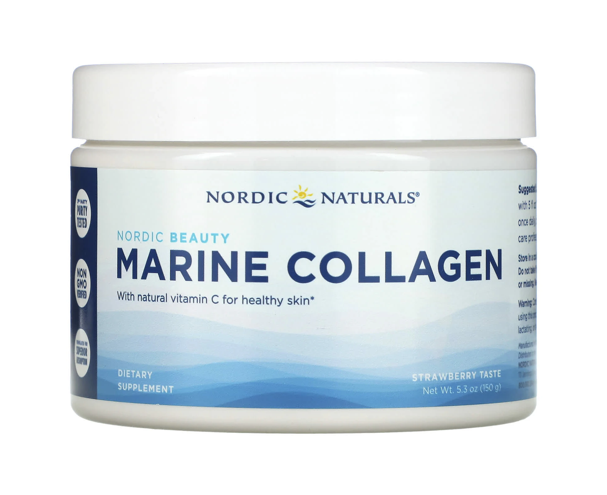 Nordic Naturals, Marine Collagen with Vitamin C, Strawberry, 5.3 oz (150 g)