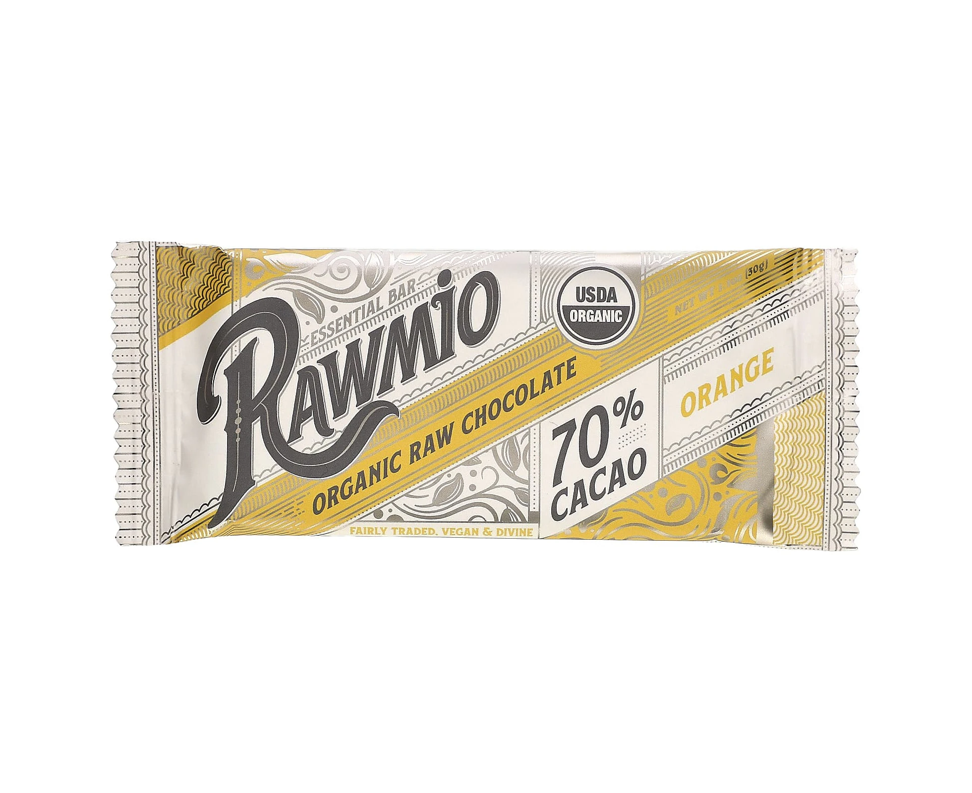 Rawmio, Essential Bar, Organic Raw Chocolate, 70% Cacao, Orange, 1.1 oz (30 g)