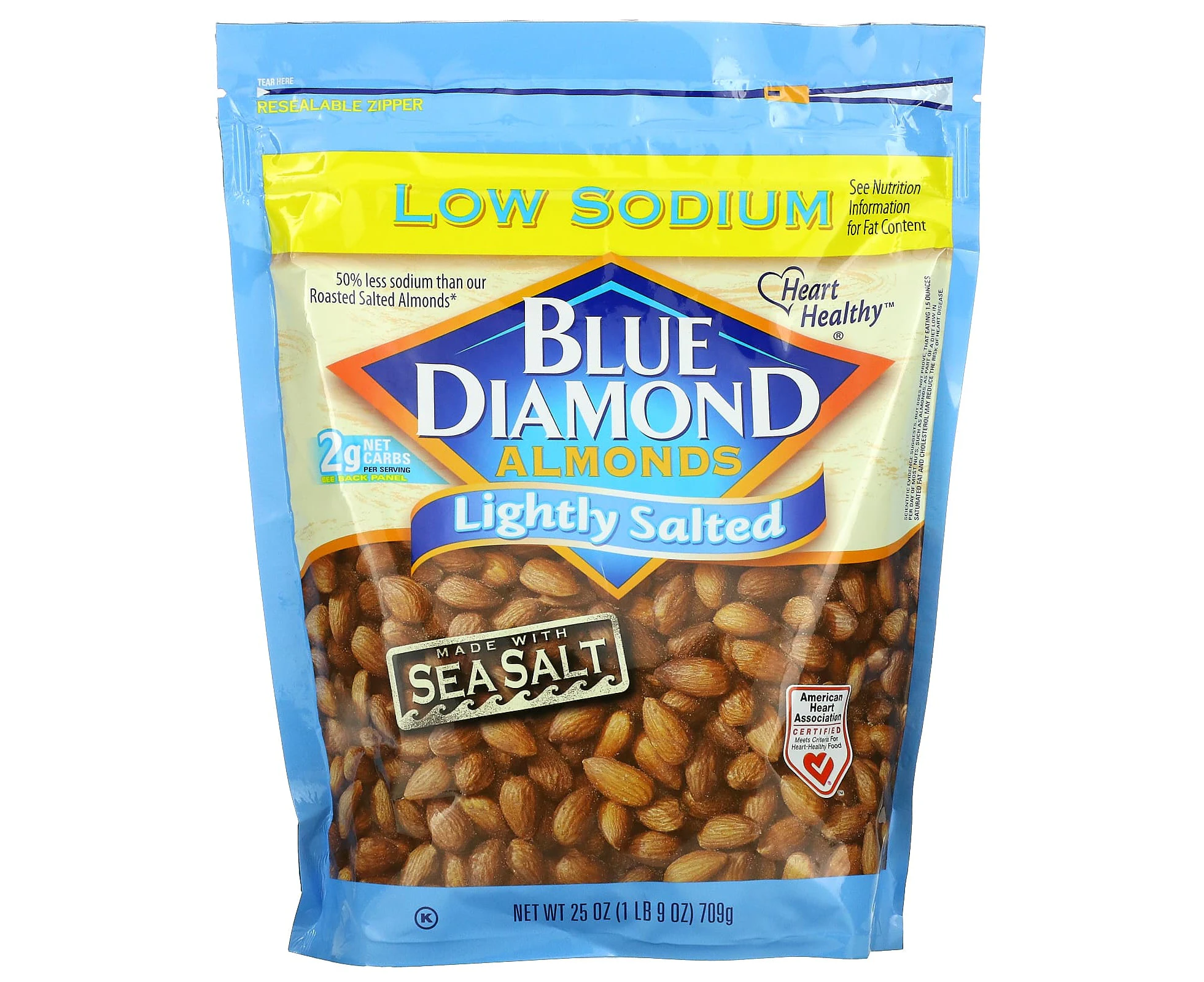 Blue Diamond, Almonds, Lightly Salted, 25 oz (709 g)