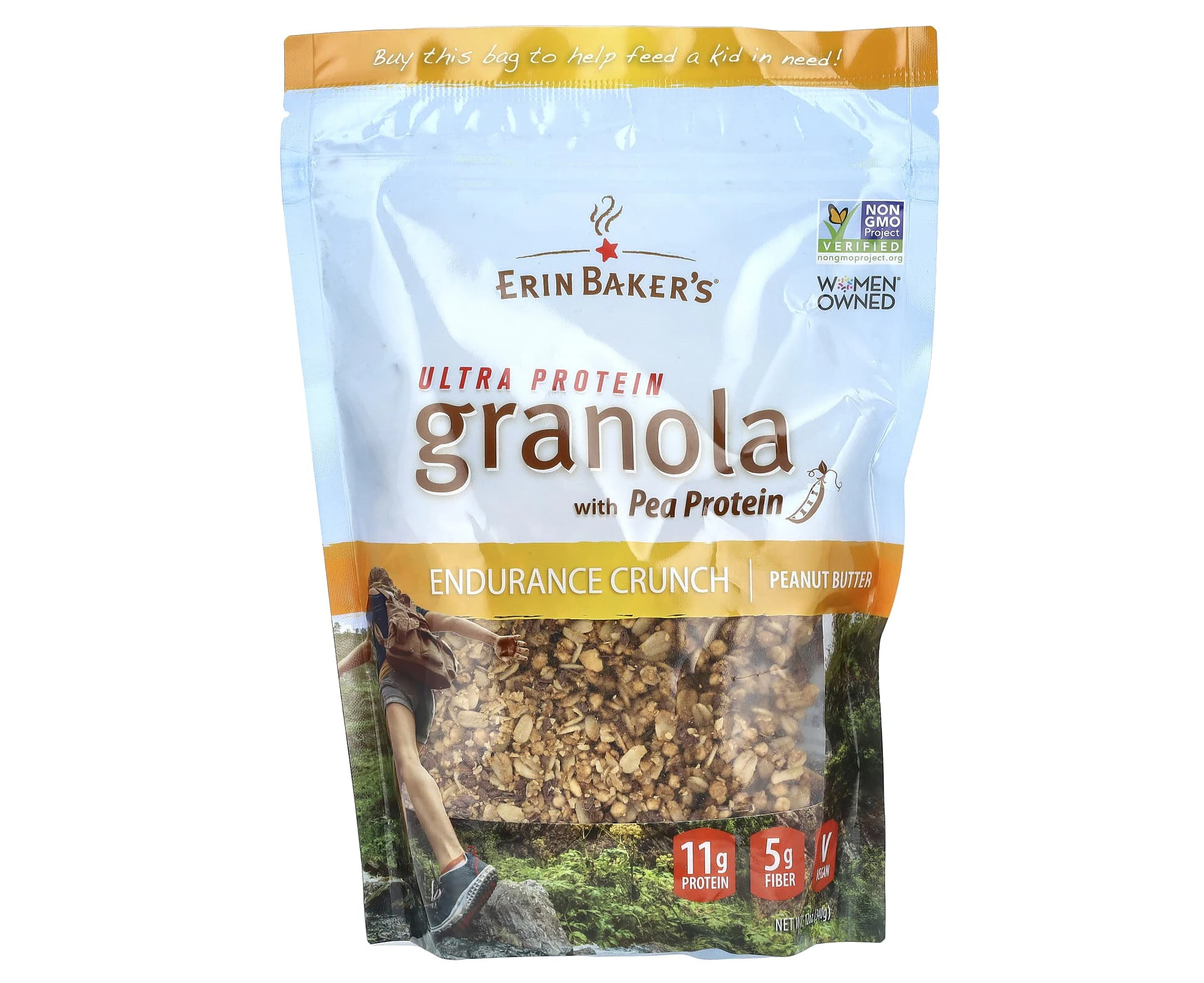 Erin Baker's, Ultra Protein Granola with Pea Protein, Peanut Butter, 12 oz (340 g)