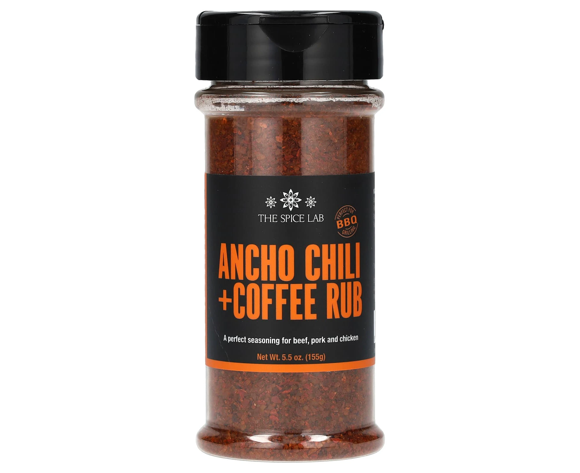 The Spice Lab, Ancho Chili + Coffee Rub, 5.5 oz ( 155 g)