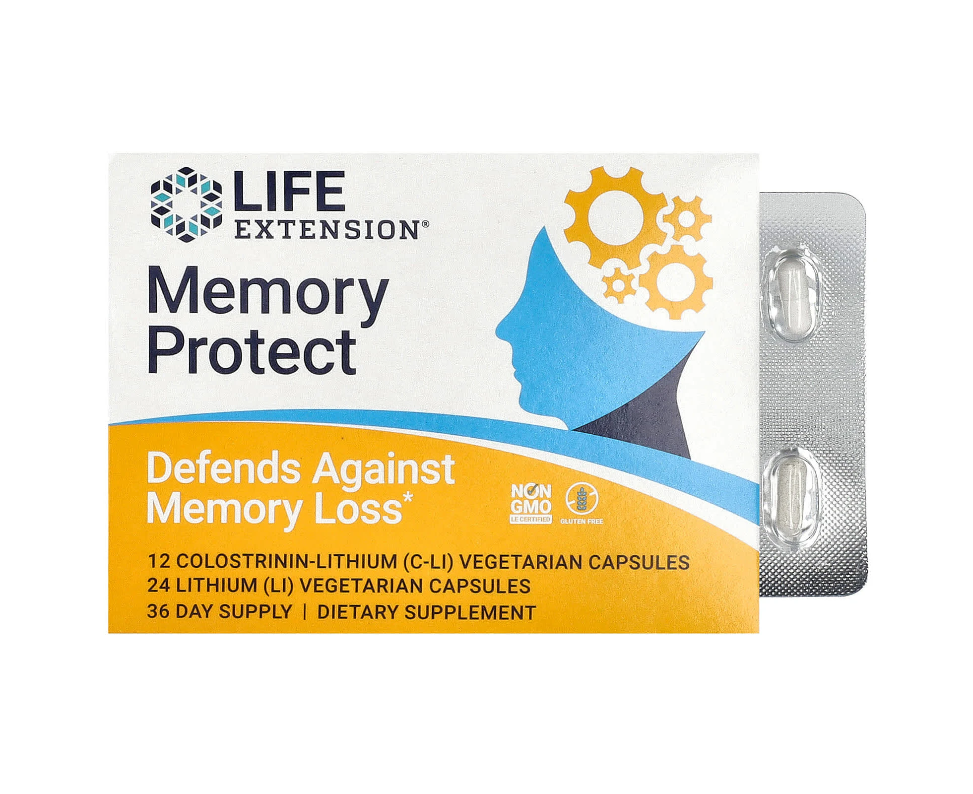 Life Extension, Memory Protect, 36 Vegetarian Capsules