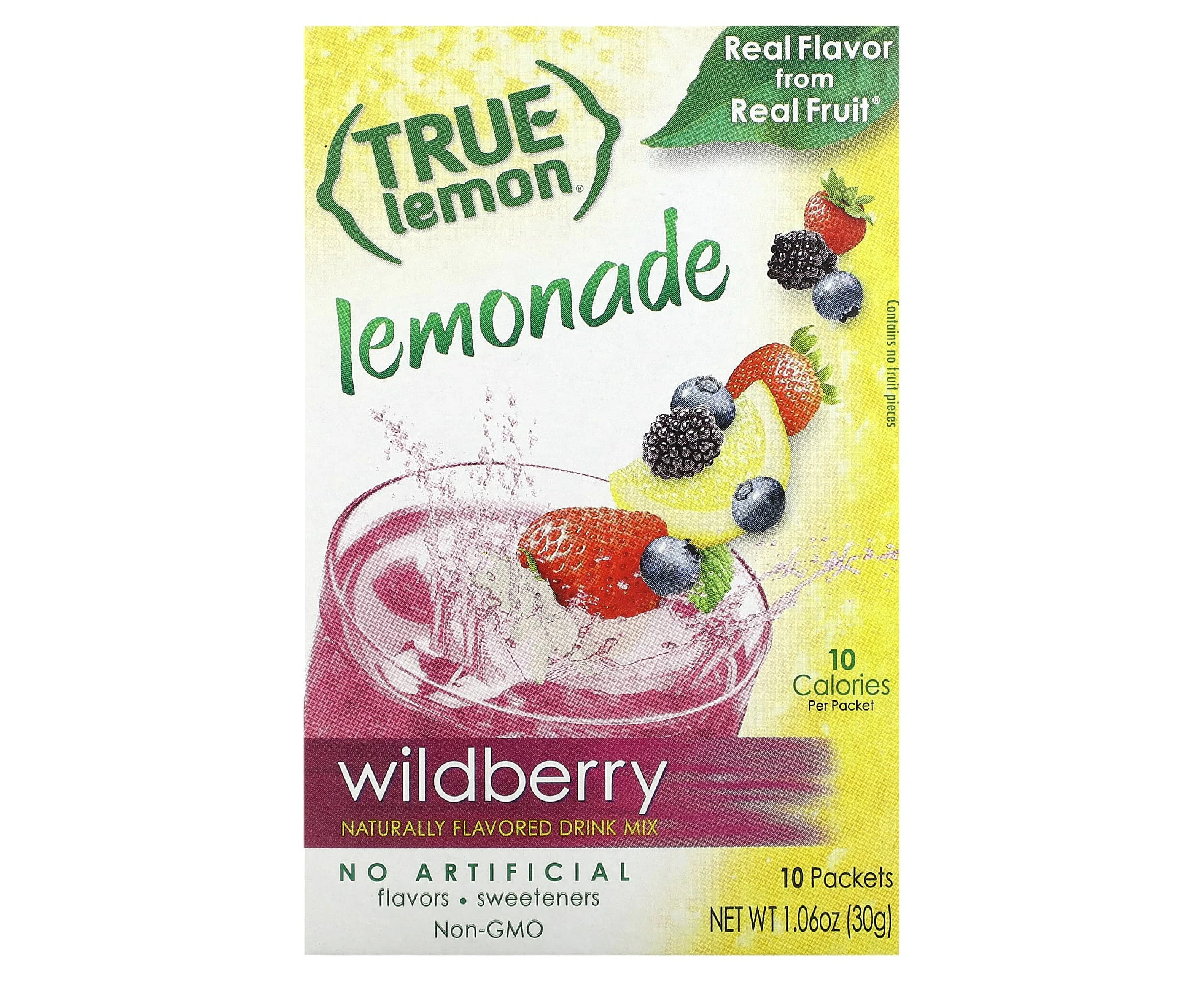 True Citrus, True Lemon,  Lemonade, Wildberry, 10 Packets, 0.11 oz (3 g) Each