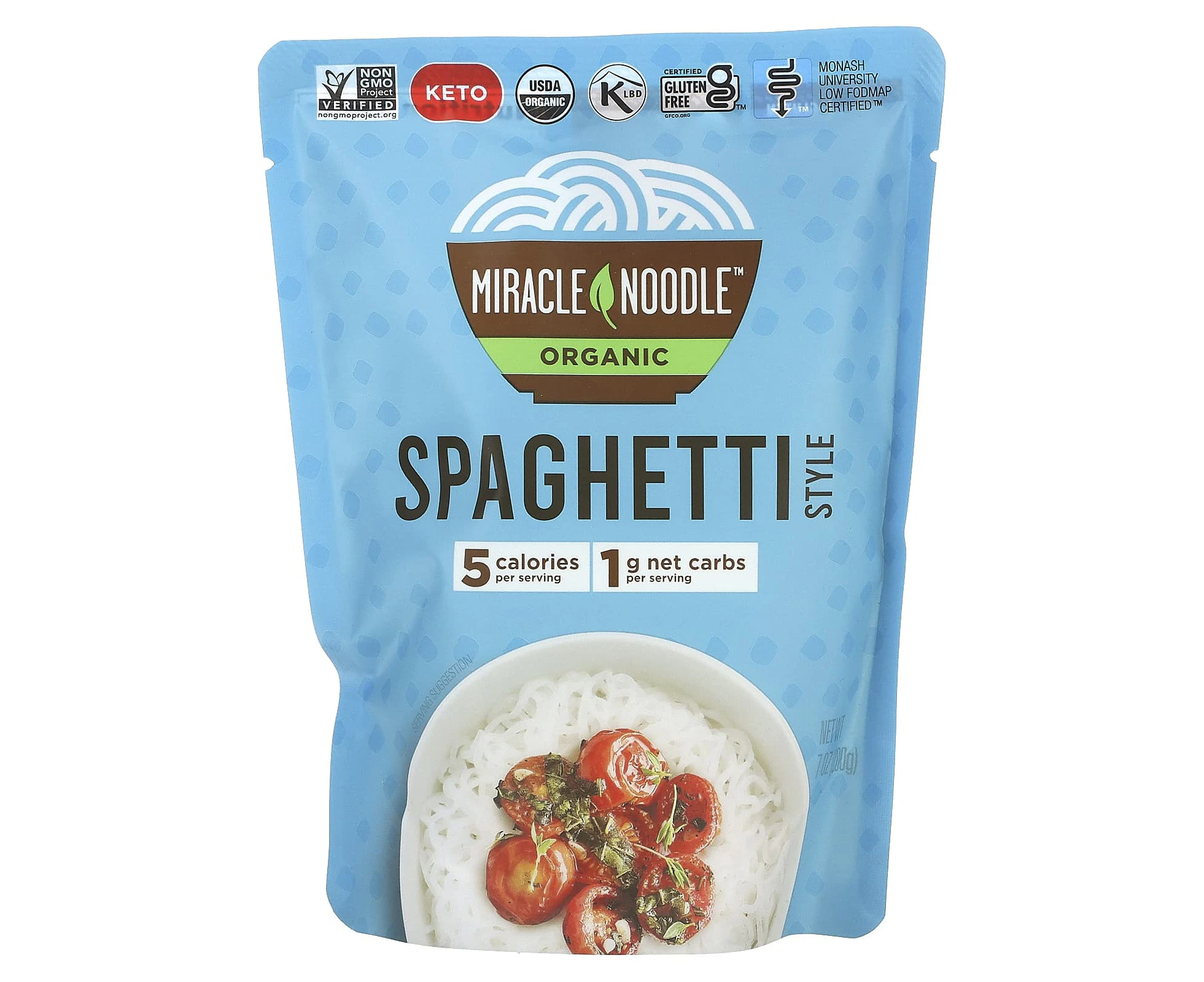 Miracle Noodle, Organic Spaghetti Style, 7 oz (200 g)