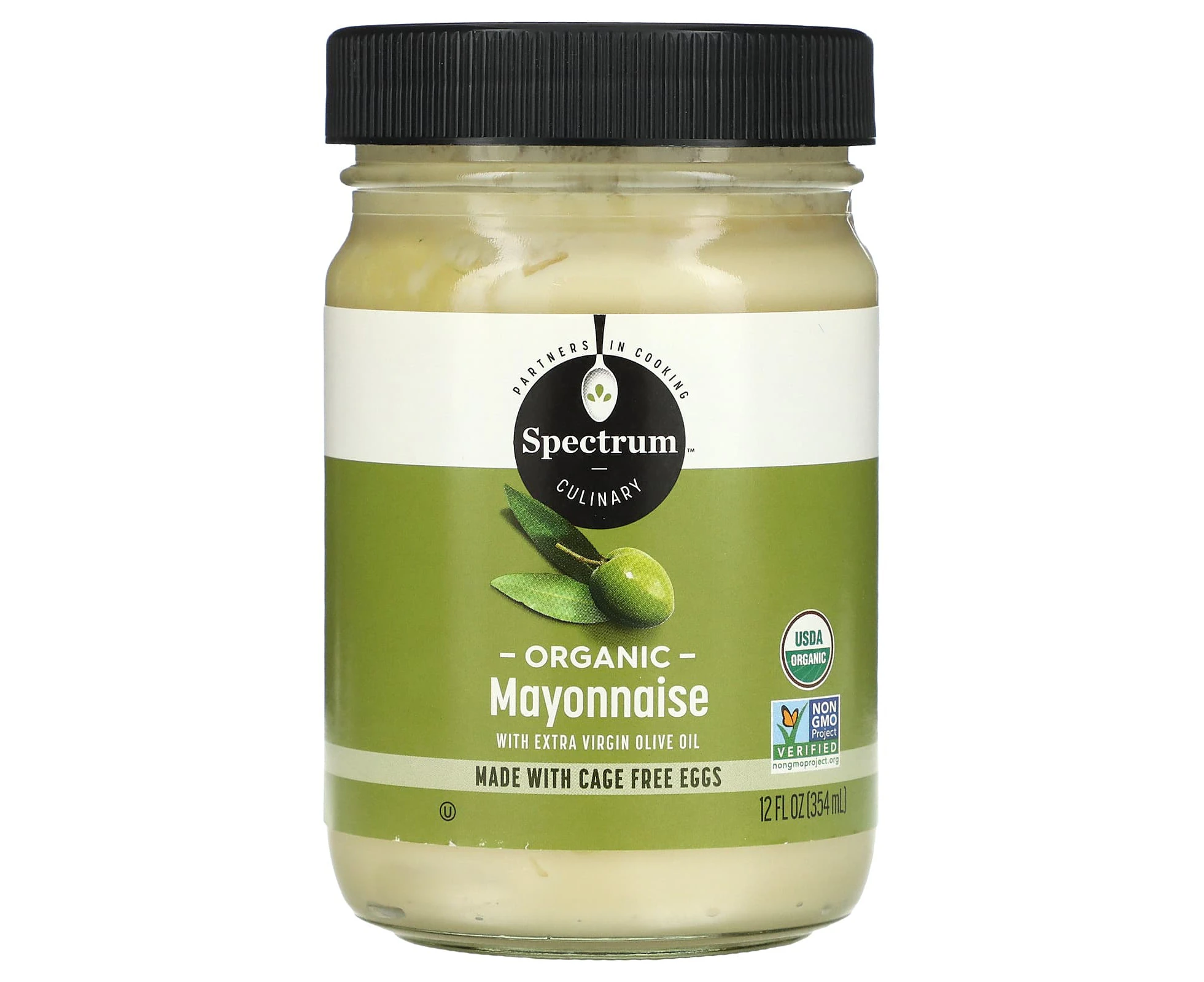 Spectrum Culinary, Organic Mayonnaise with Extra Virgin Olive Oil, 12 fl oz (354 ml)