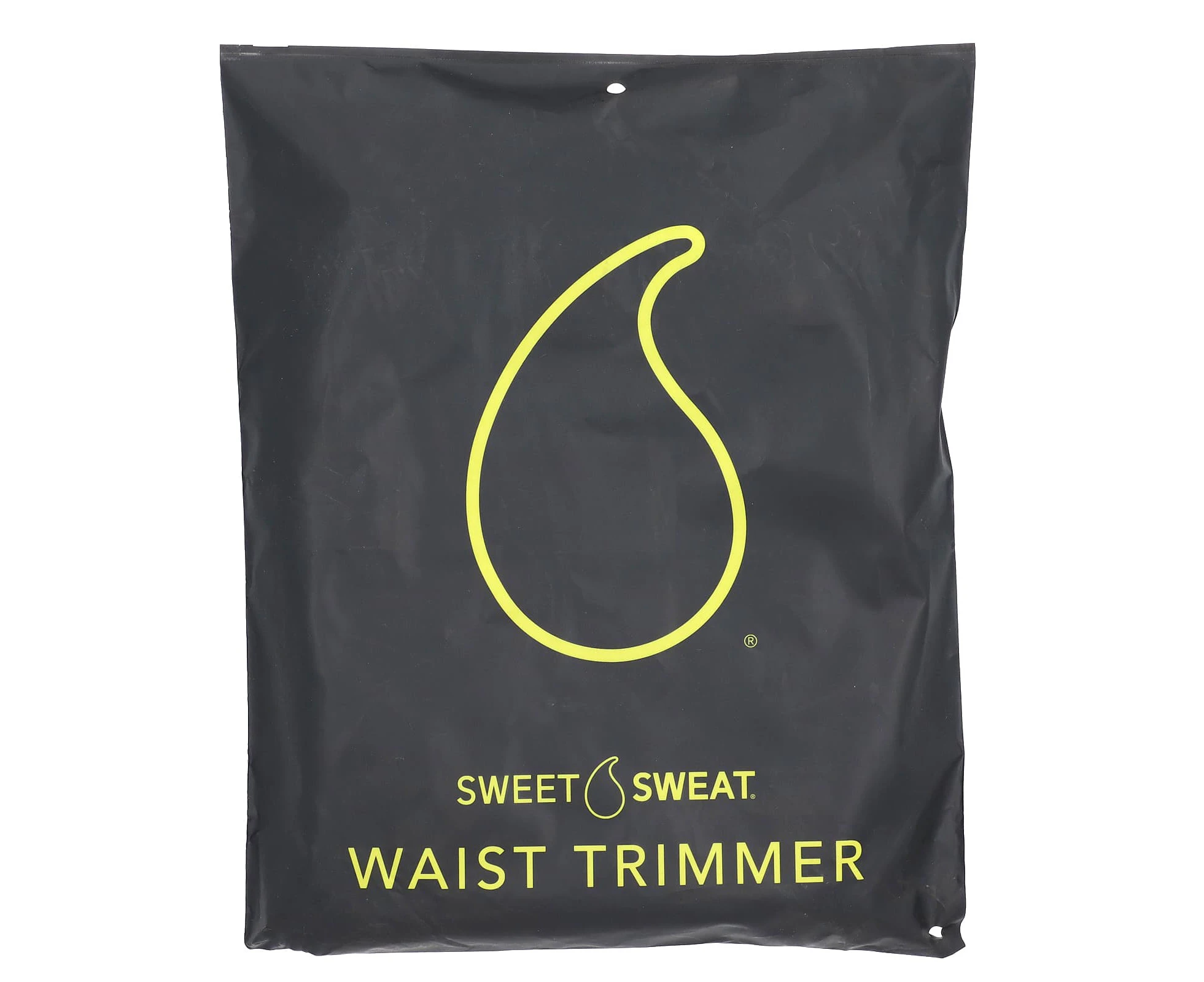 Sports Research, Sweet Sweat, Waist Trimmer, Large, Black & Yellow, 1 Count