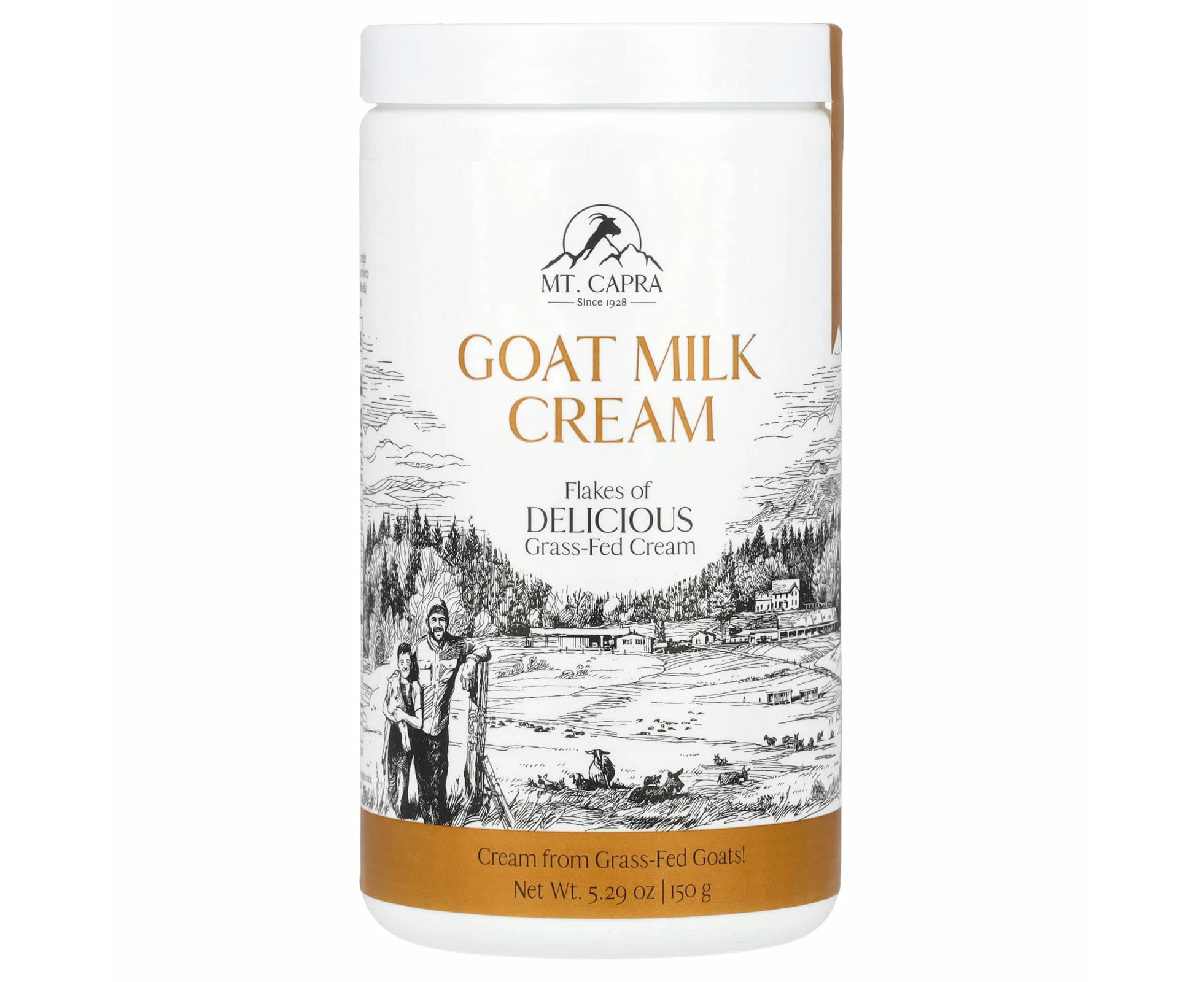 Mt. Capra, Goat Milk Cream Flakes, 5.29 oz (150 g)