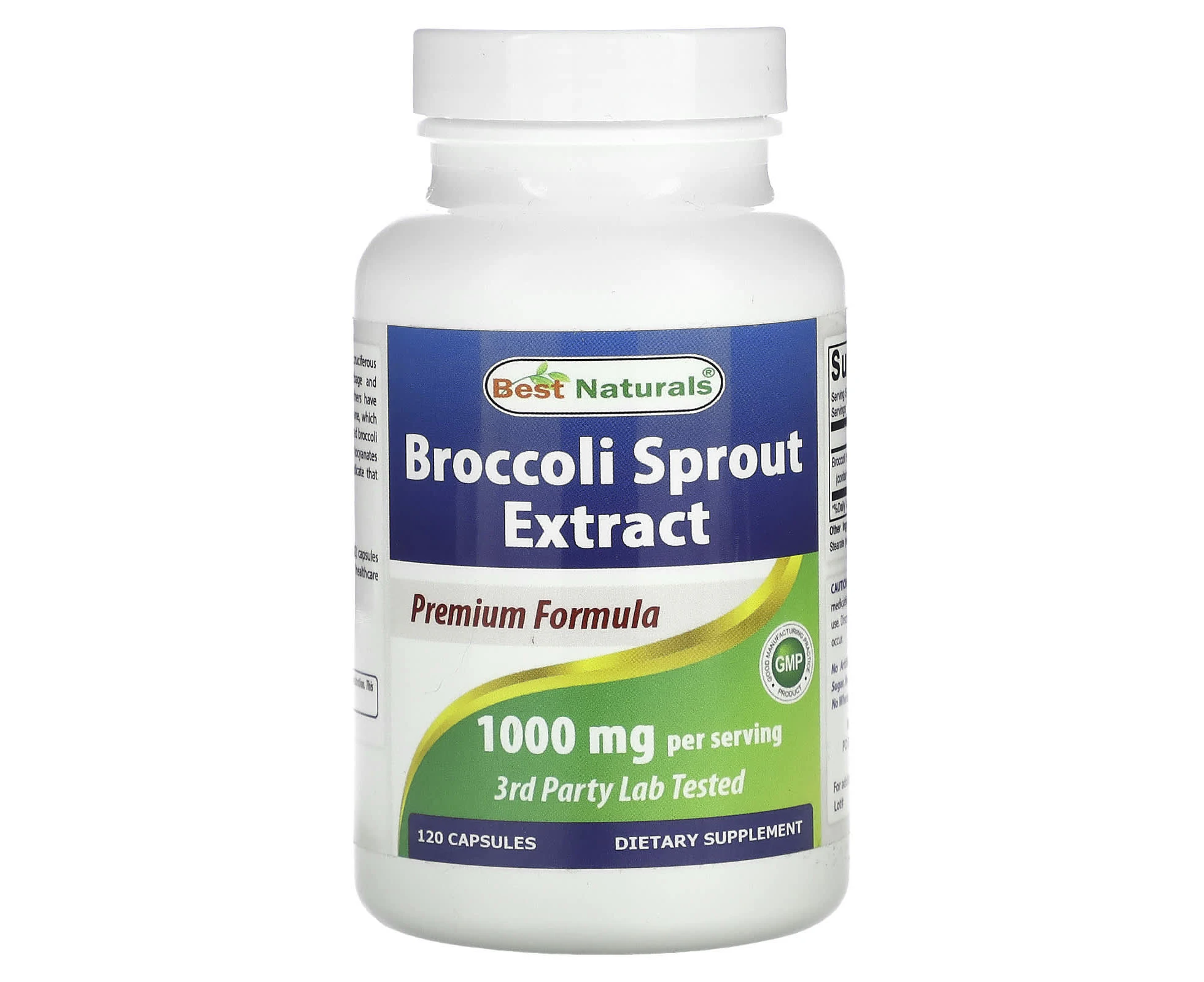 Best Naturals, Broccoli Sprout Extract, 1,000 mg, 120 Capsules (500 mg per Capsule)