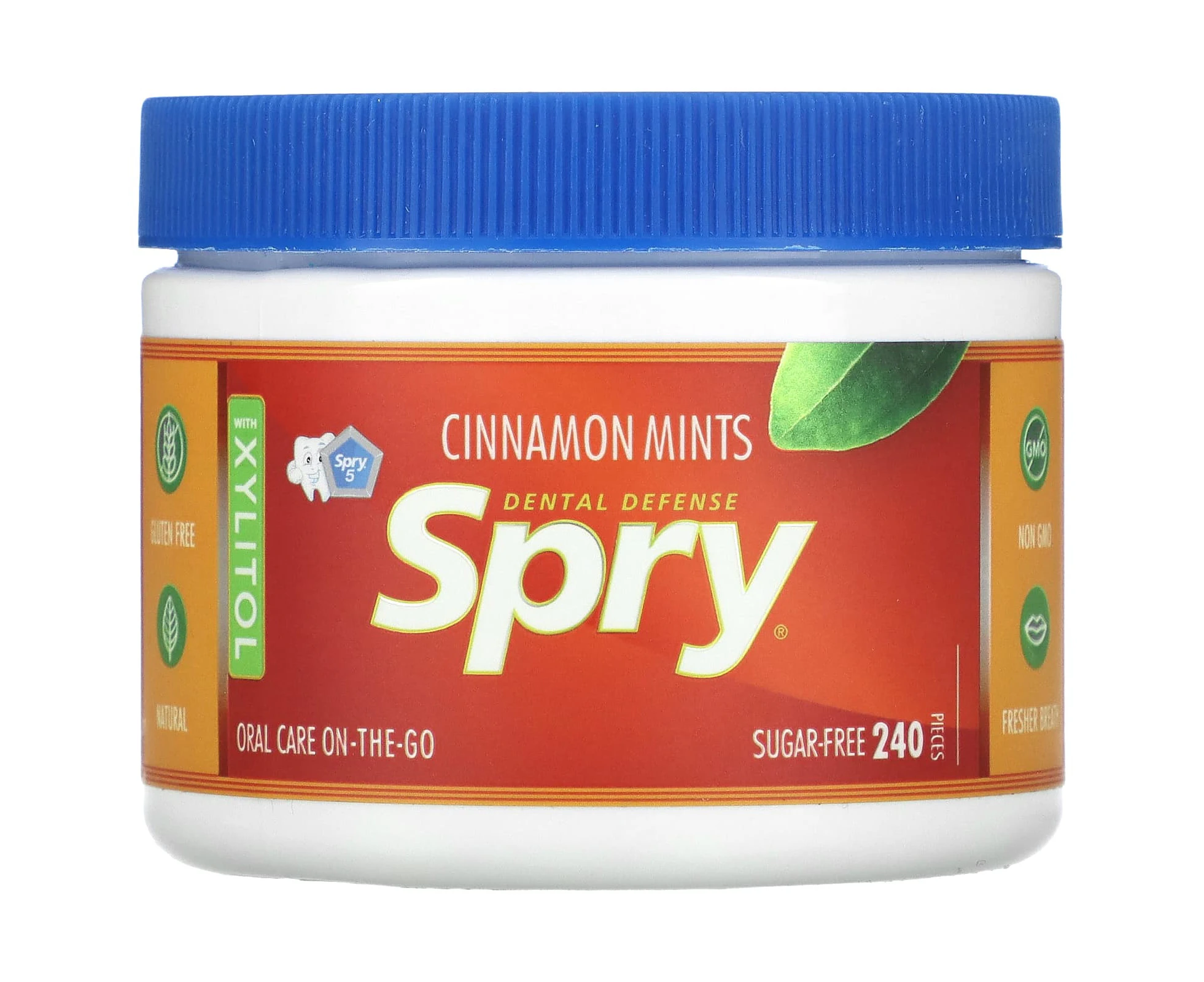 Xlear, Spry, Cinnamon Mints, Sugar Free, 240 Pieces