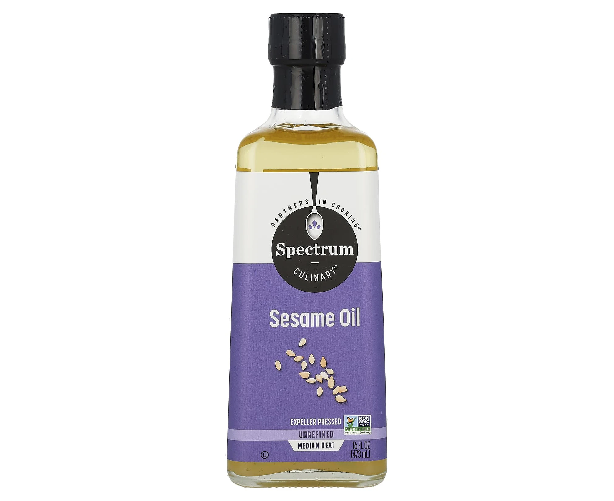 Spectrum Culinary, Sesame Oil, Unrefined, 16 fl oz (473 ml)