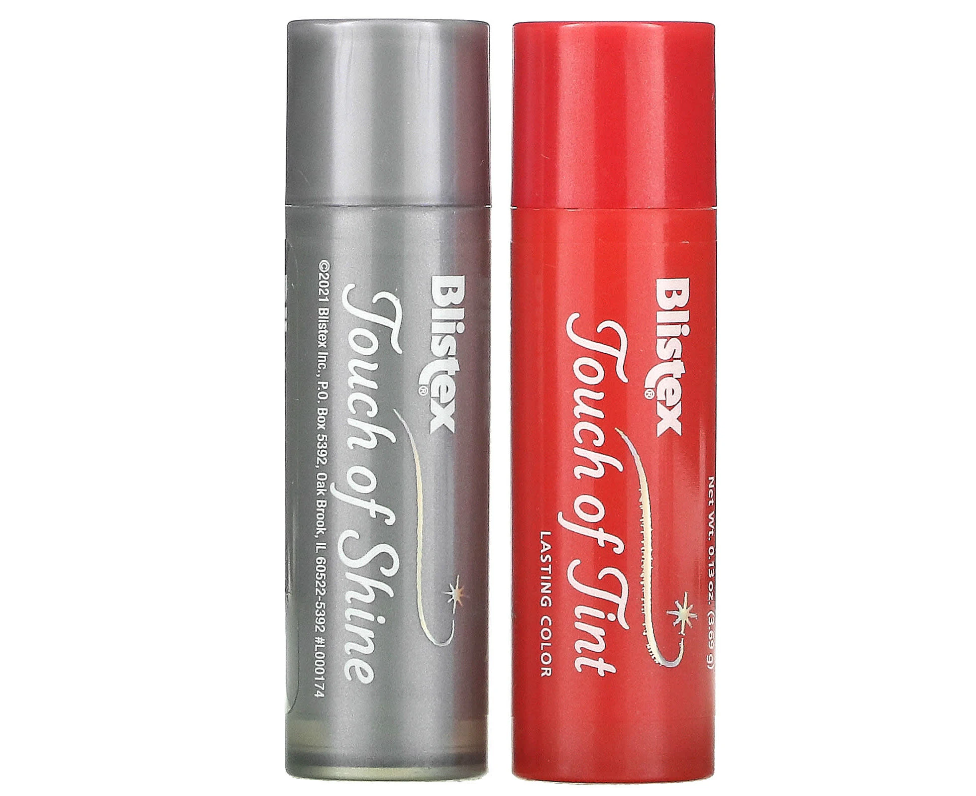 Blistex, Lip Expressions, Lip Moisturizer, Touch of Shine/Tint, 2 Sticks, 0.13 oz (3.69 g) Each