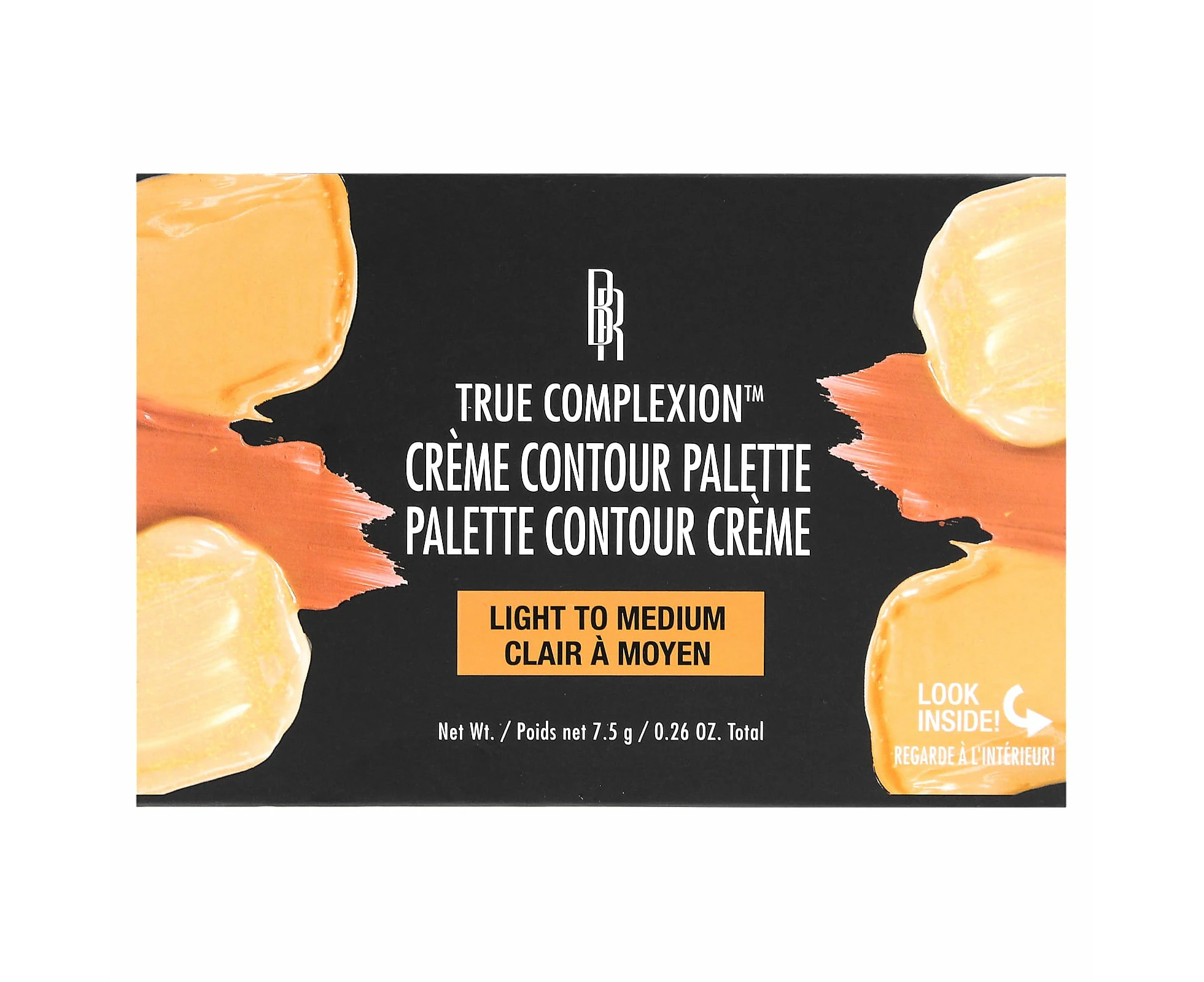 Black Radiance, True Complexion, Creme Contour Palette, 8322 Light To Medium, 0.26 oz (7.5 g)