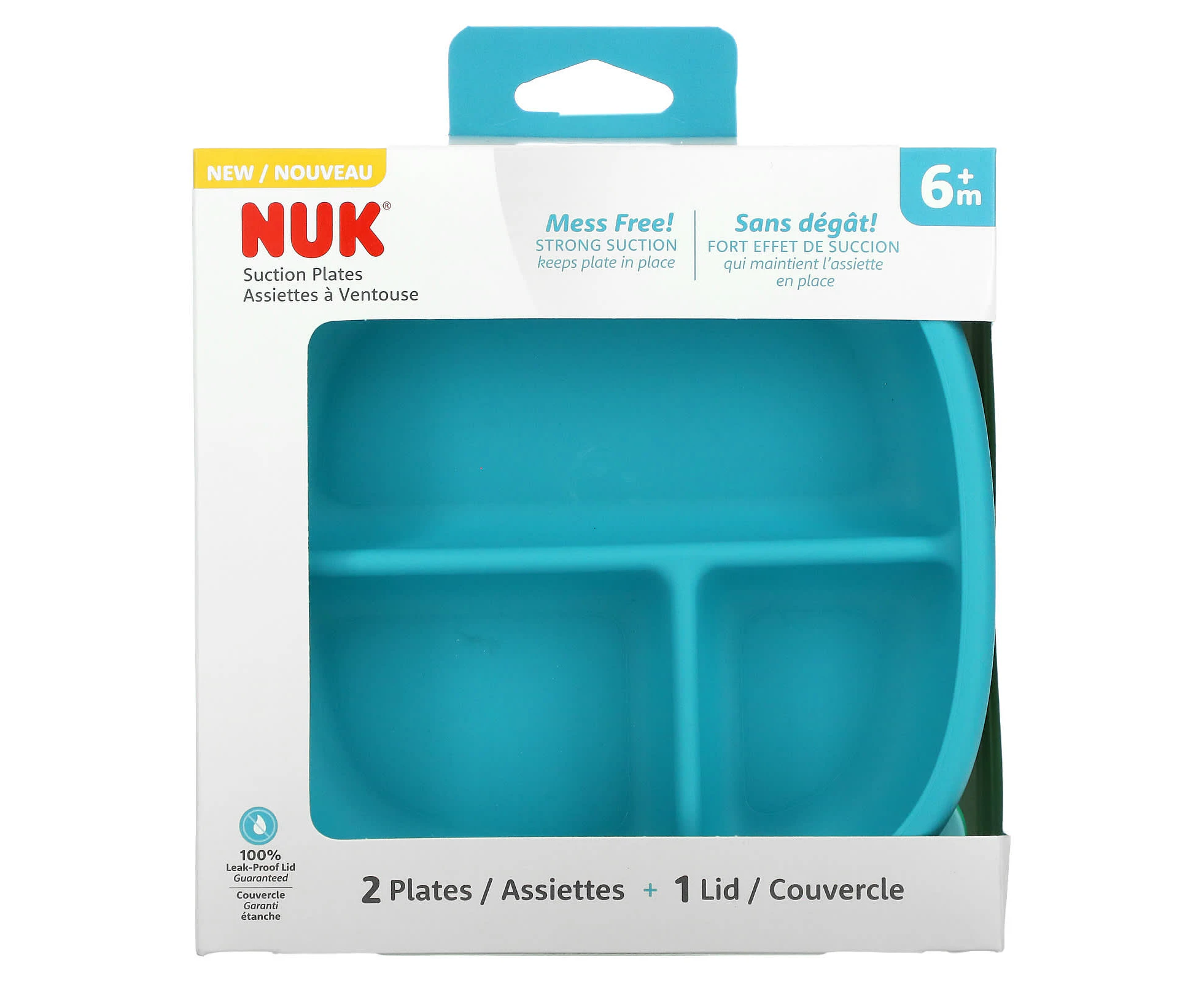 NUK, Suction Plates, 6+ Months, 2 Pack