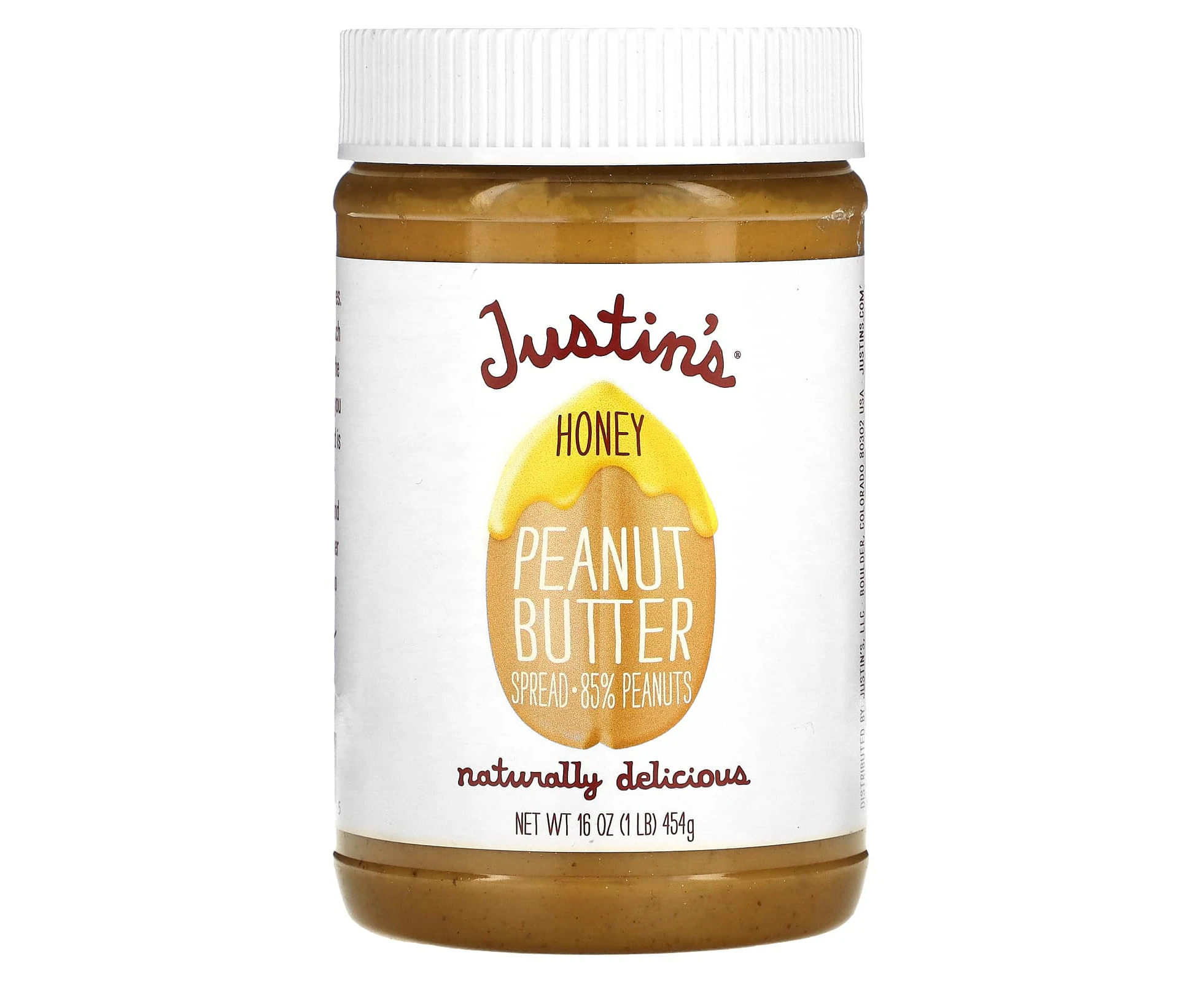 Justin's Nut Butter, Honey Peanut Butter Spread, 16 oz (454 g)