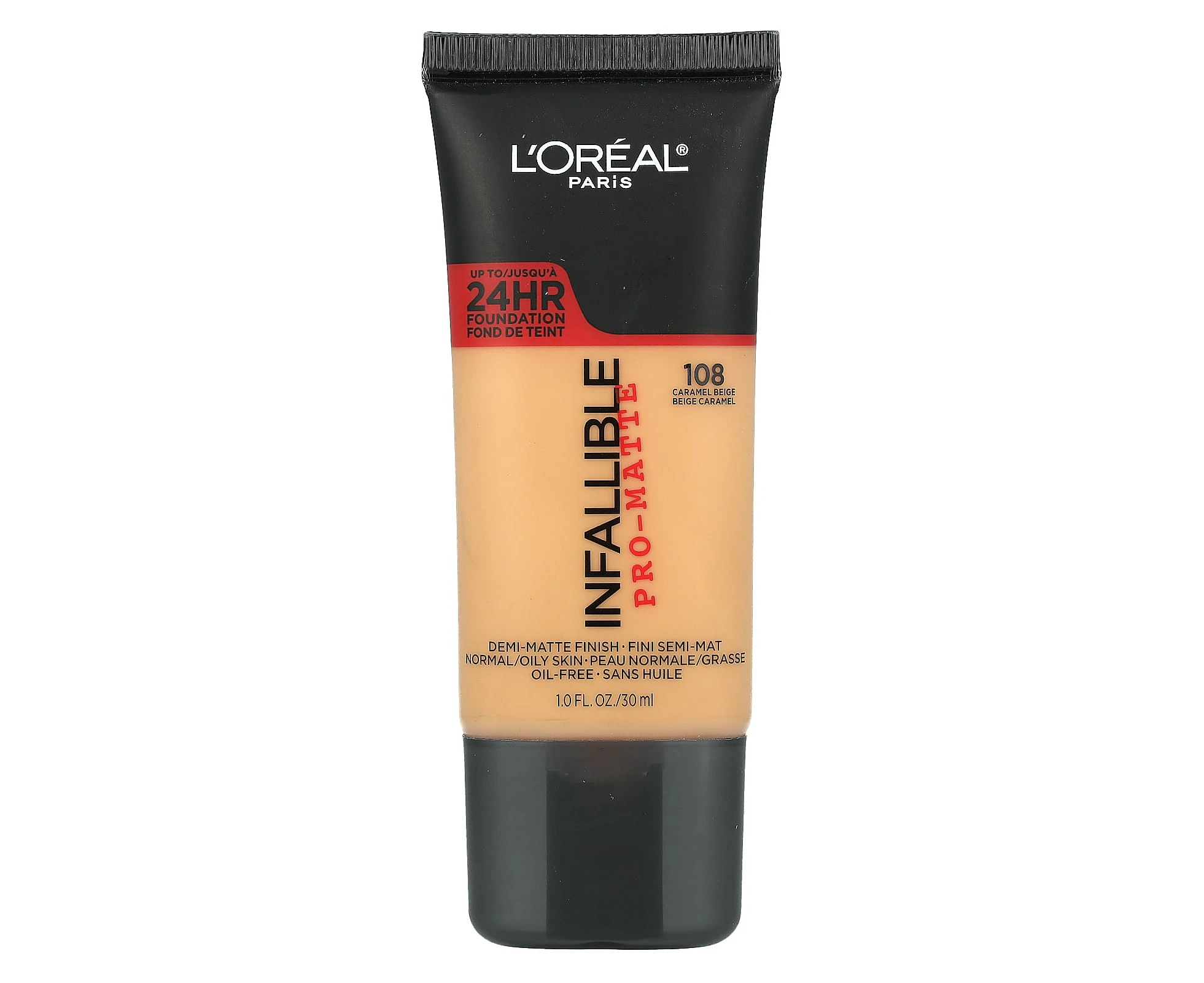 L'Or√©al, Infallible, Pro-Matte Foundation, 108 Caramel Beige, 1 fl oz (30 ml)