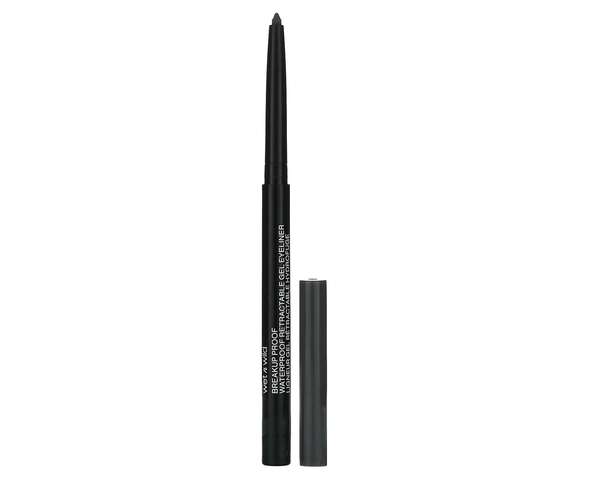 wet n wild, Breakup Proof, Waterproof Retractable Gel Eyeliner, Charcoal, 0.008 oz (0.23 g)