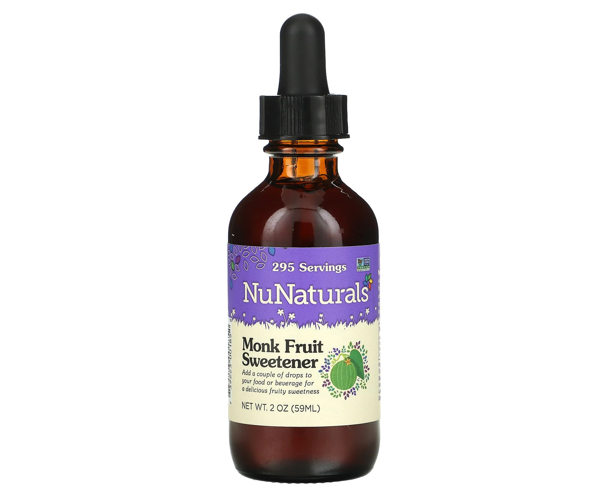 NuNaturals, Monk Fruit Sweetener, 2 oz (59 ml)