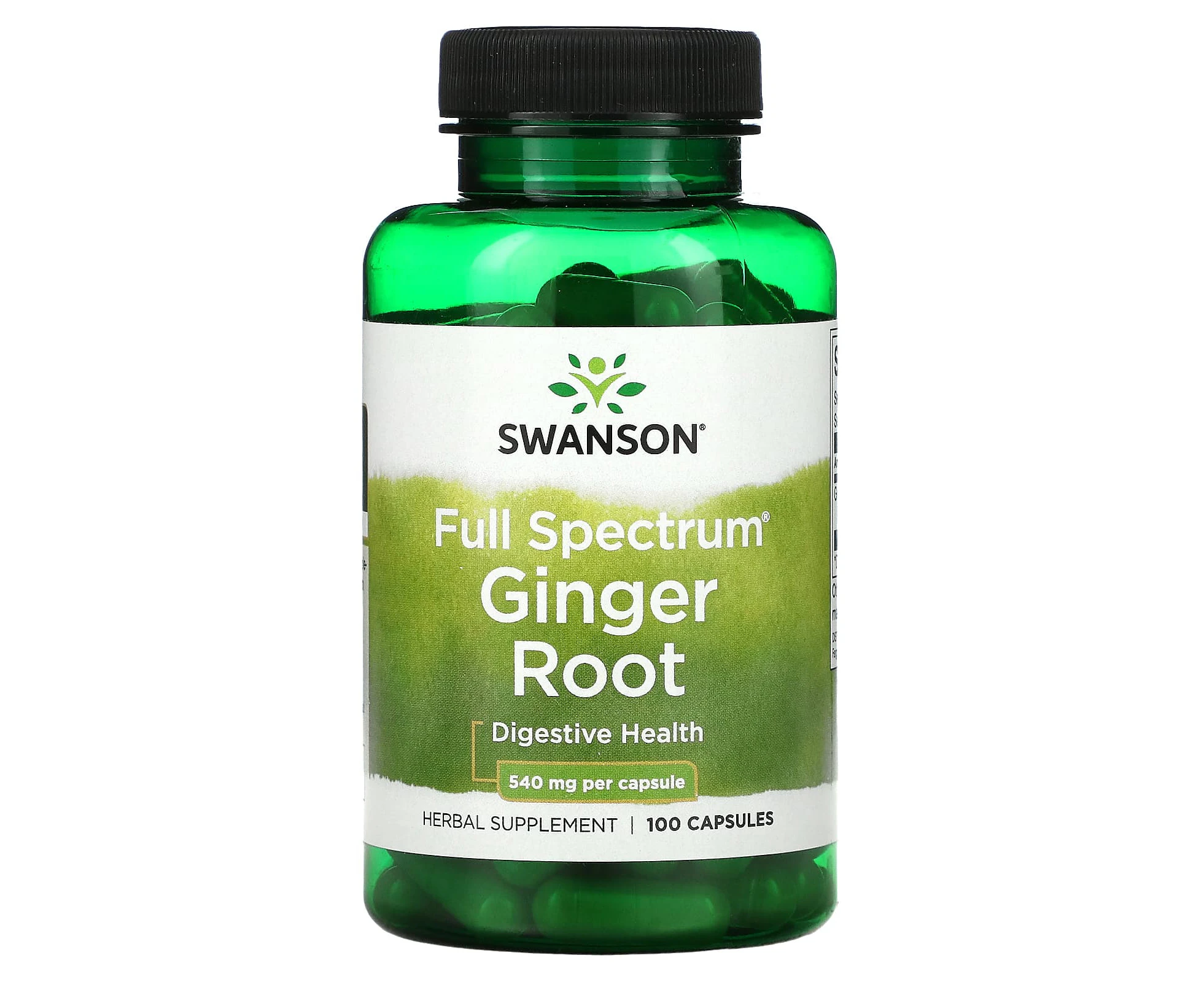 Swanson, Full Spectrum¬Æ Ginger Root, 1,080 mg , 100 Capsules (540 mg Per Capsule)