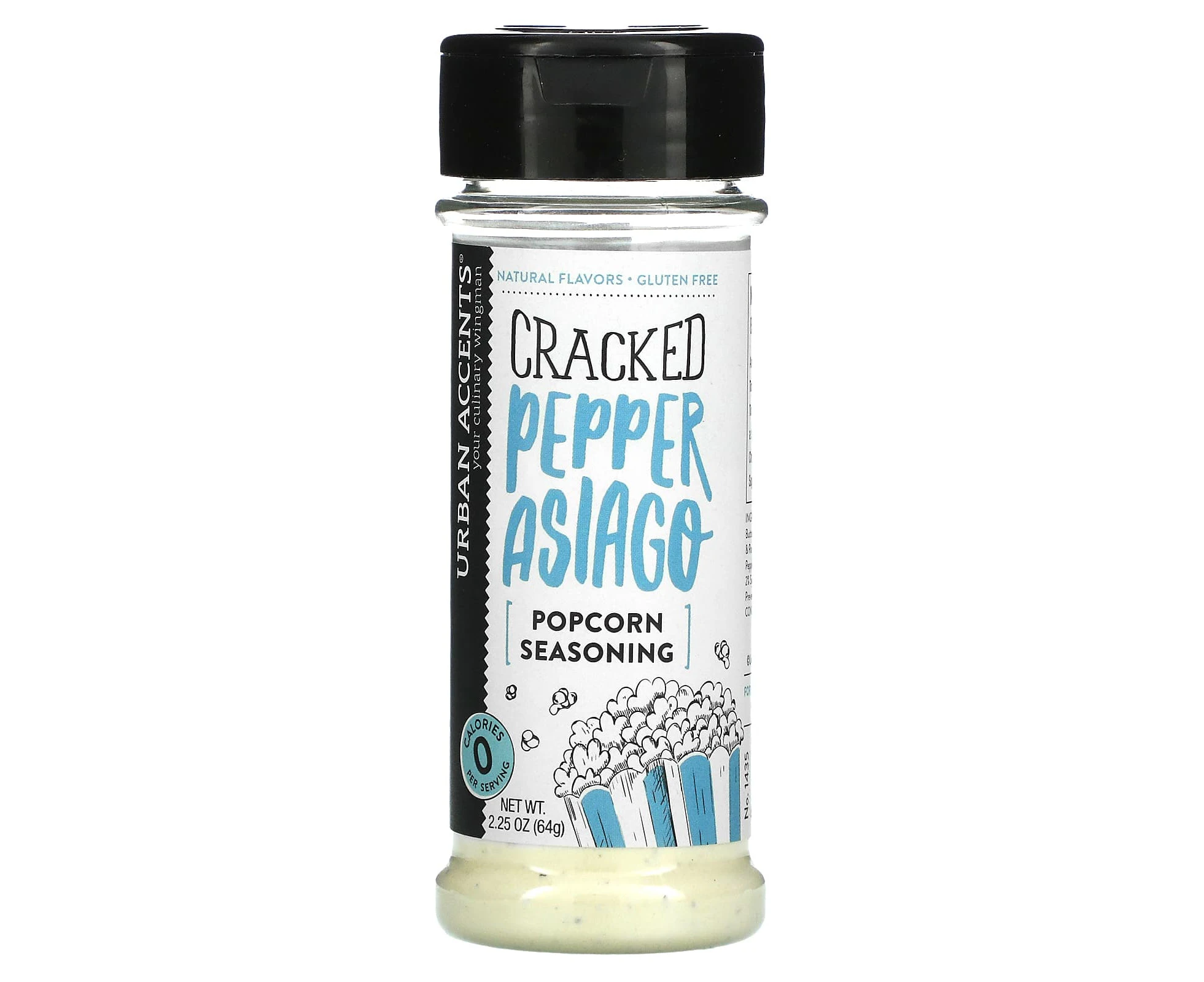 Urban Accents, Popcorn Seasoning, Cracked Pepper Asiago, 2.25 oz (64 g)