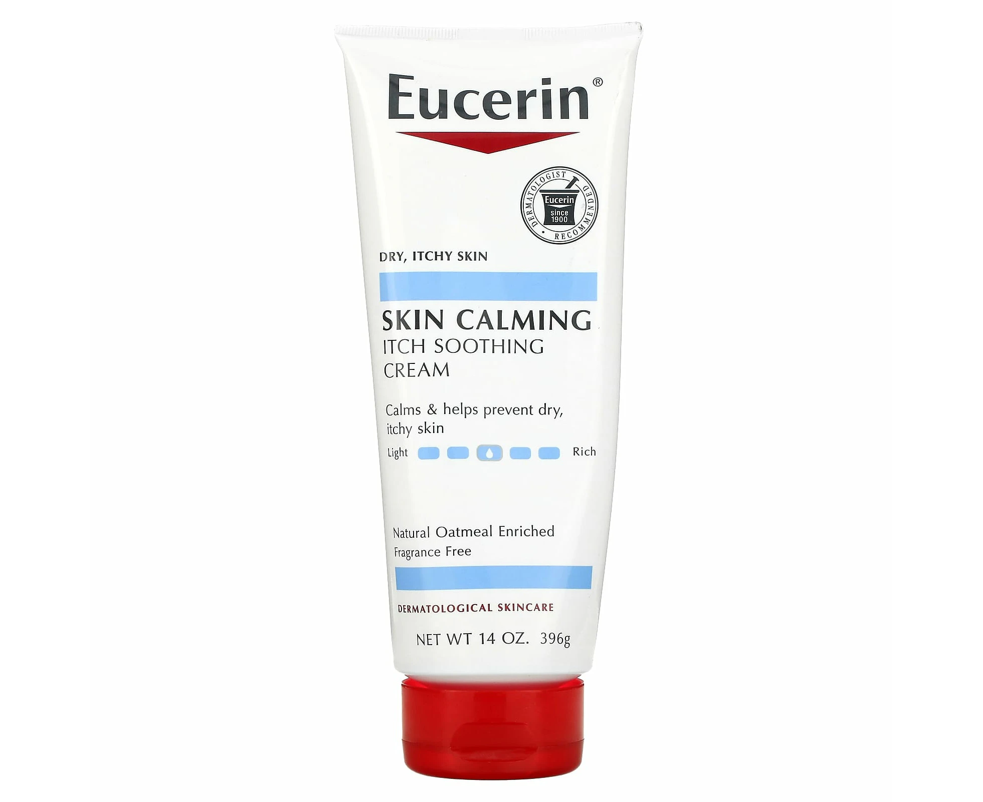 Eucerin, Skin Calming Itch Soothing Cream, Fragrance Free, 14 oz (396 g)