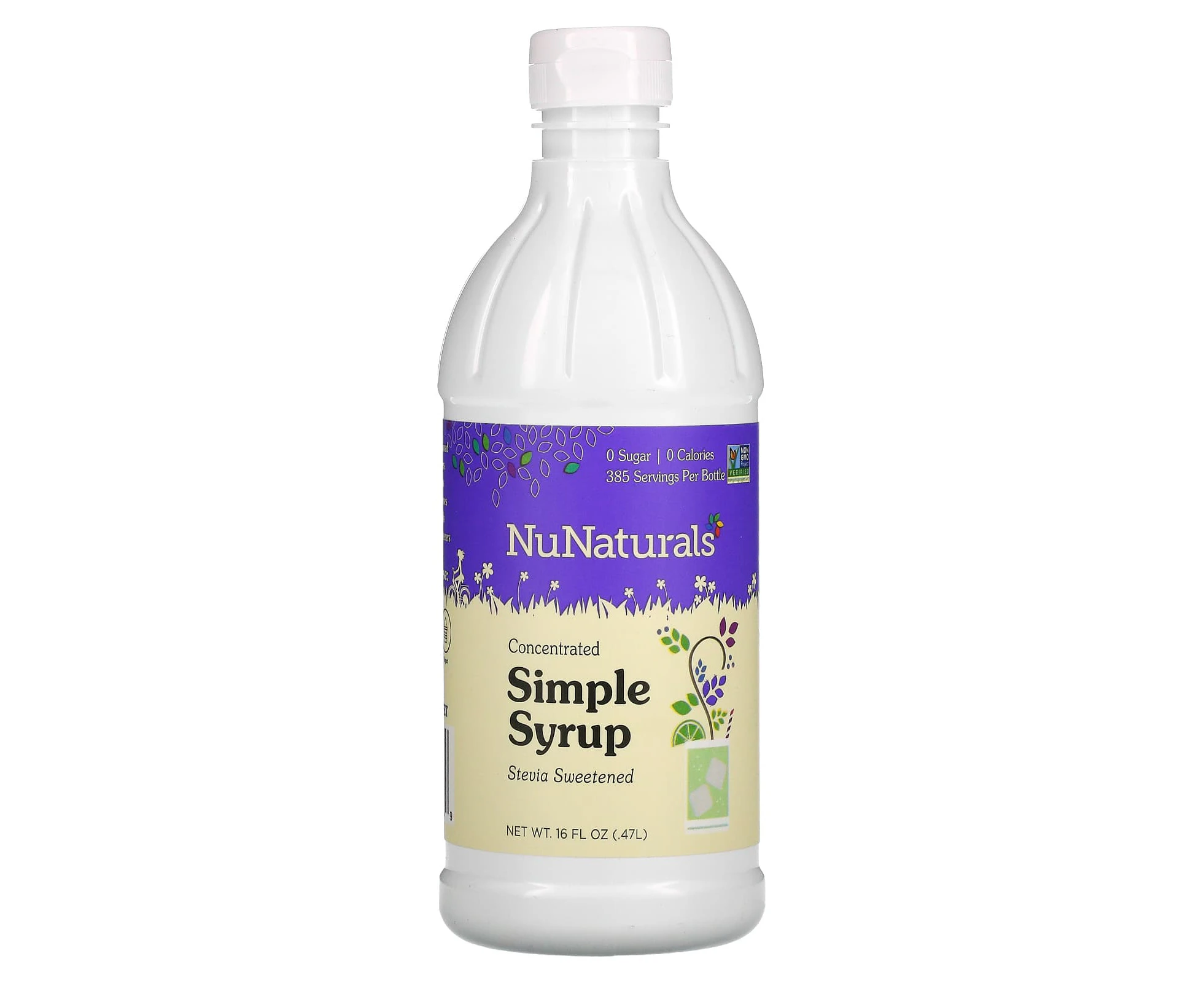 NuNaturals, Concentrated Simple Syrup, 16 fl oz (0.47 L)